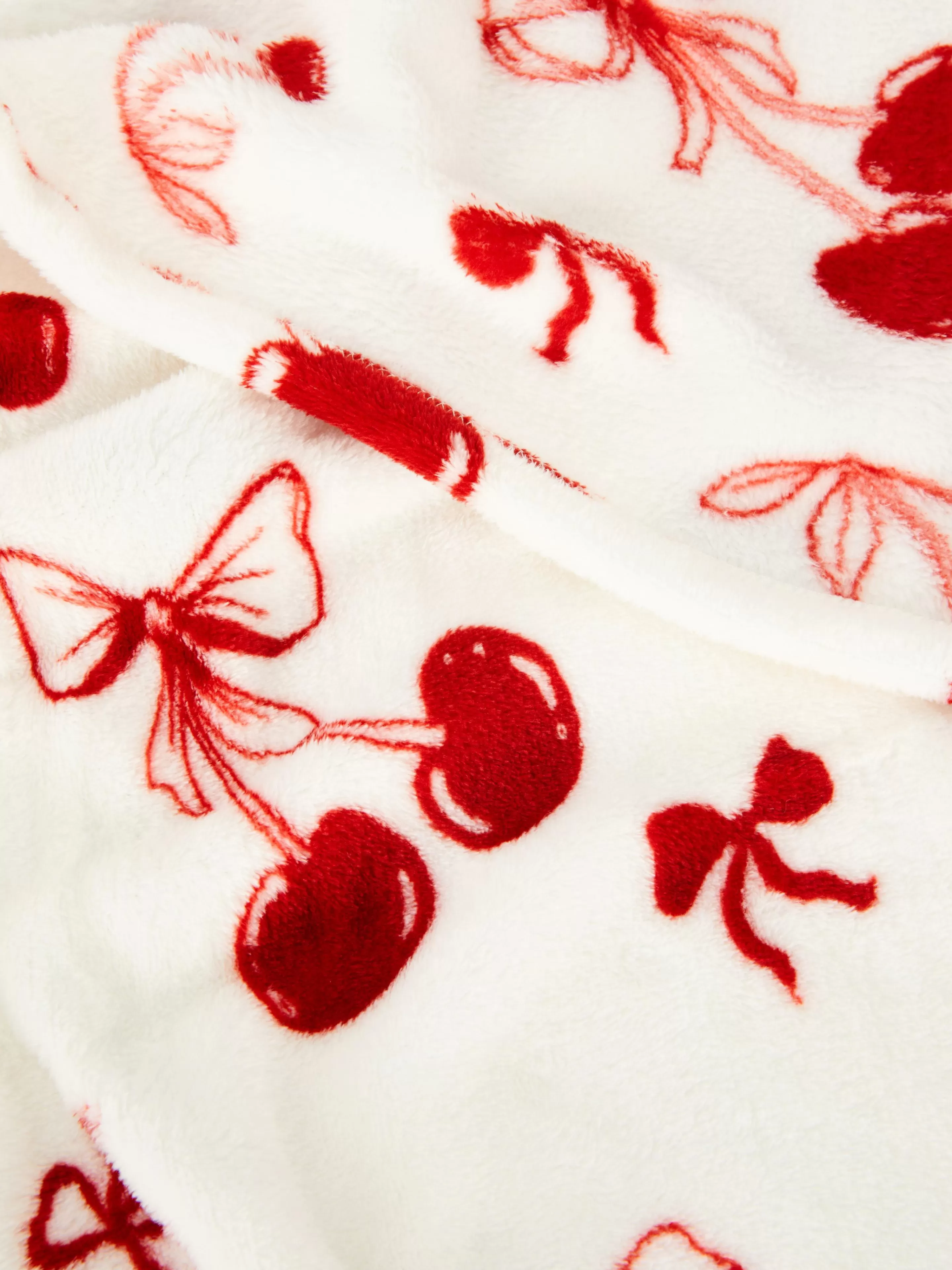 Couverture Ultra-douce à Motif Cerise-Primark Best Sale