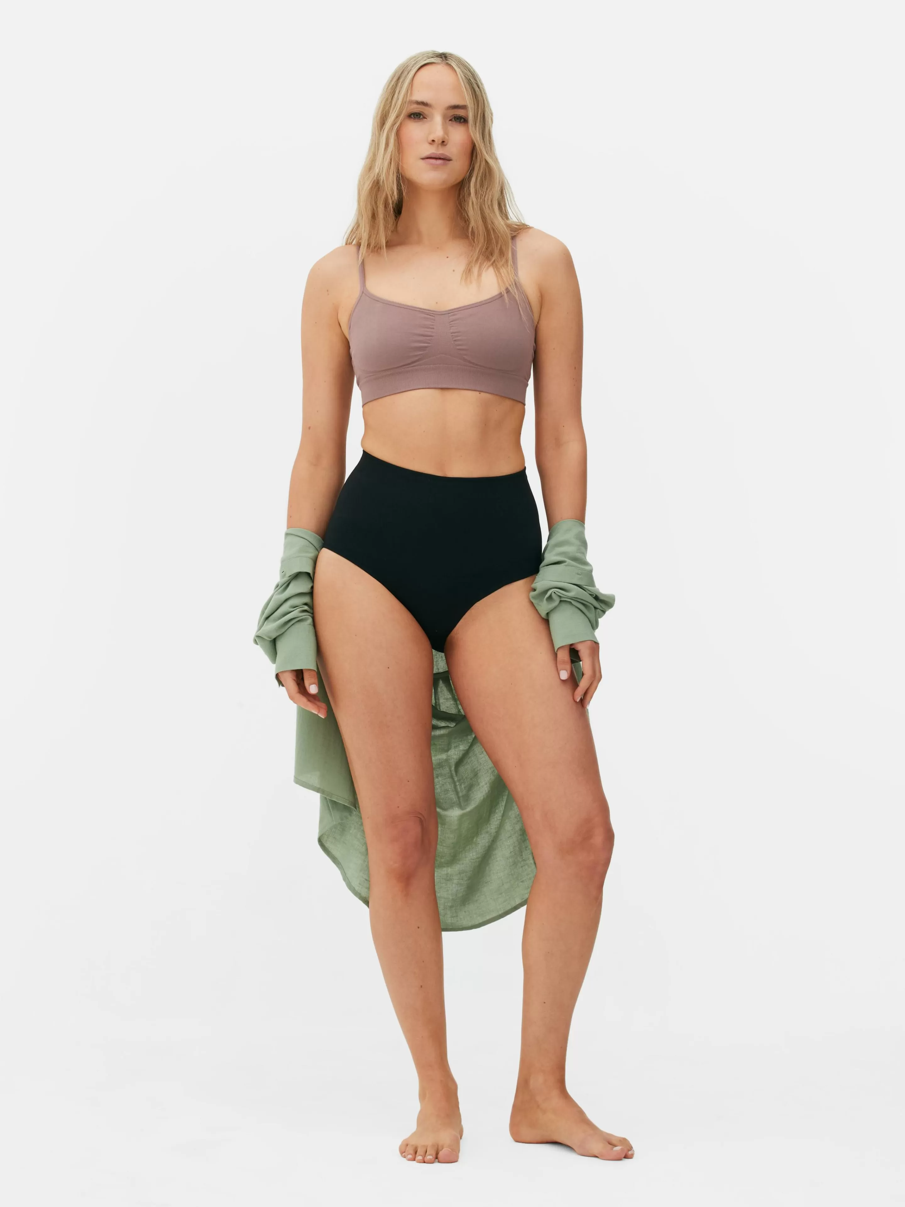 Culotte Taille Haute Amincissante Sans Coutures-Primark Cheap