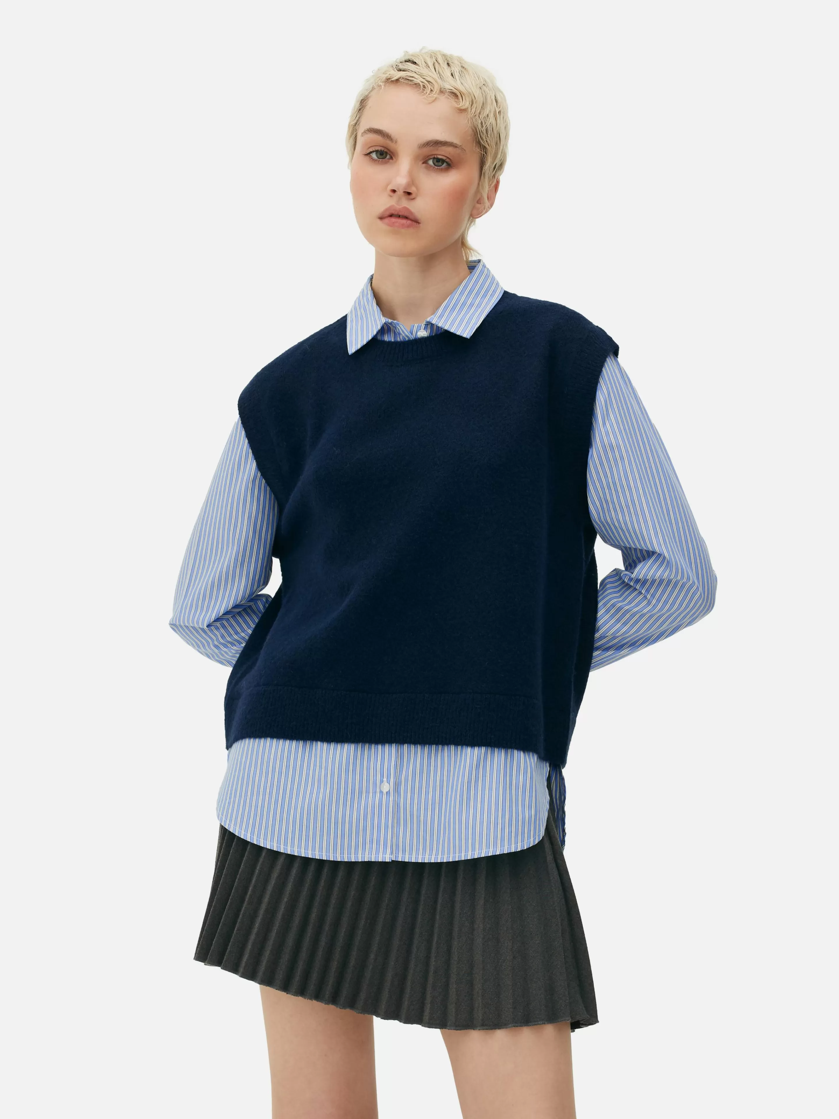 Débardeur Chemise 2-en-1 Superposé-Primark New