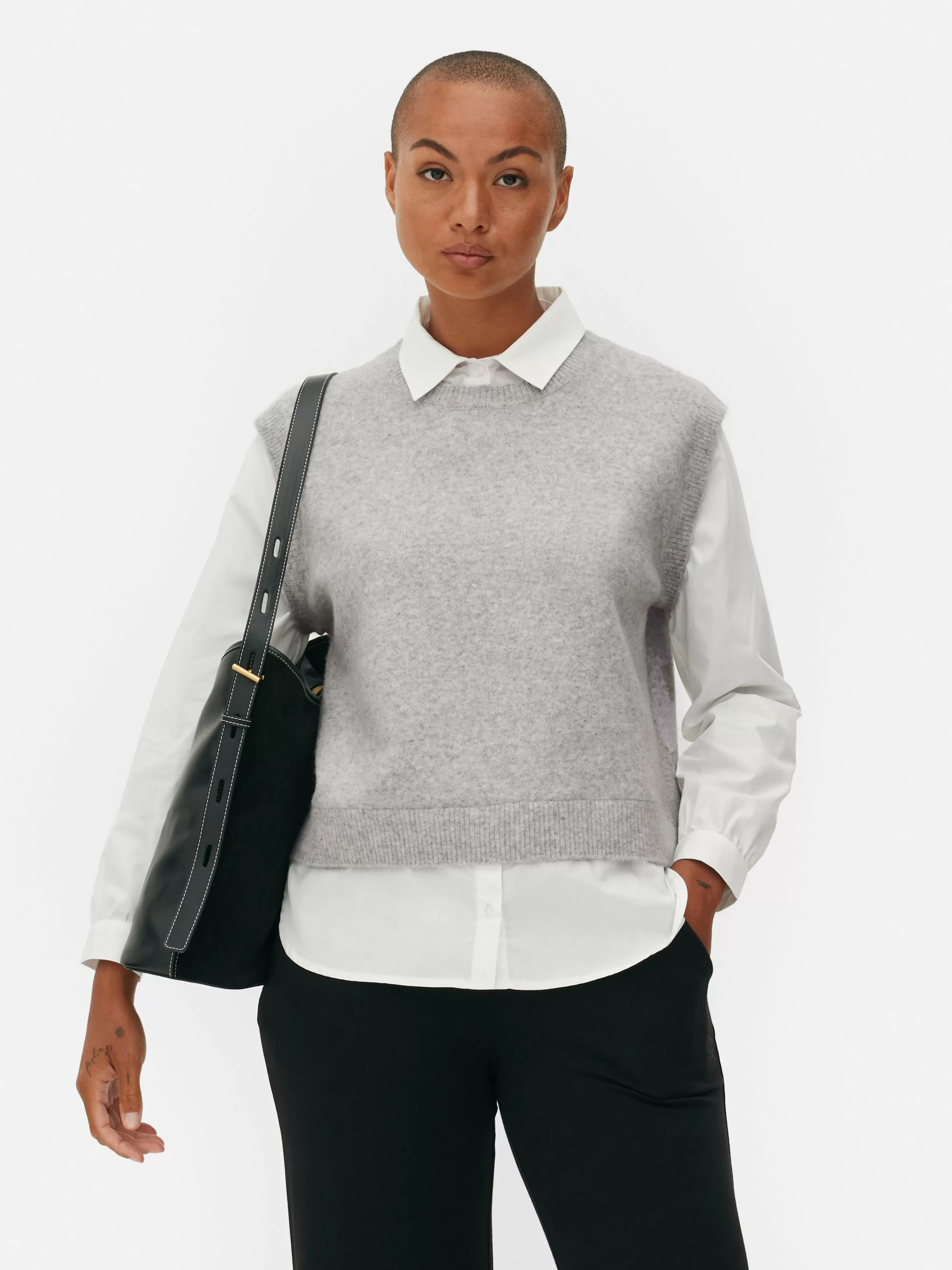Débardeur Chemise 2-en-1 Superposé-Primark Hot