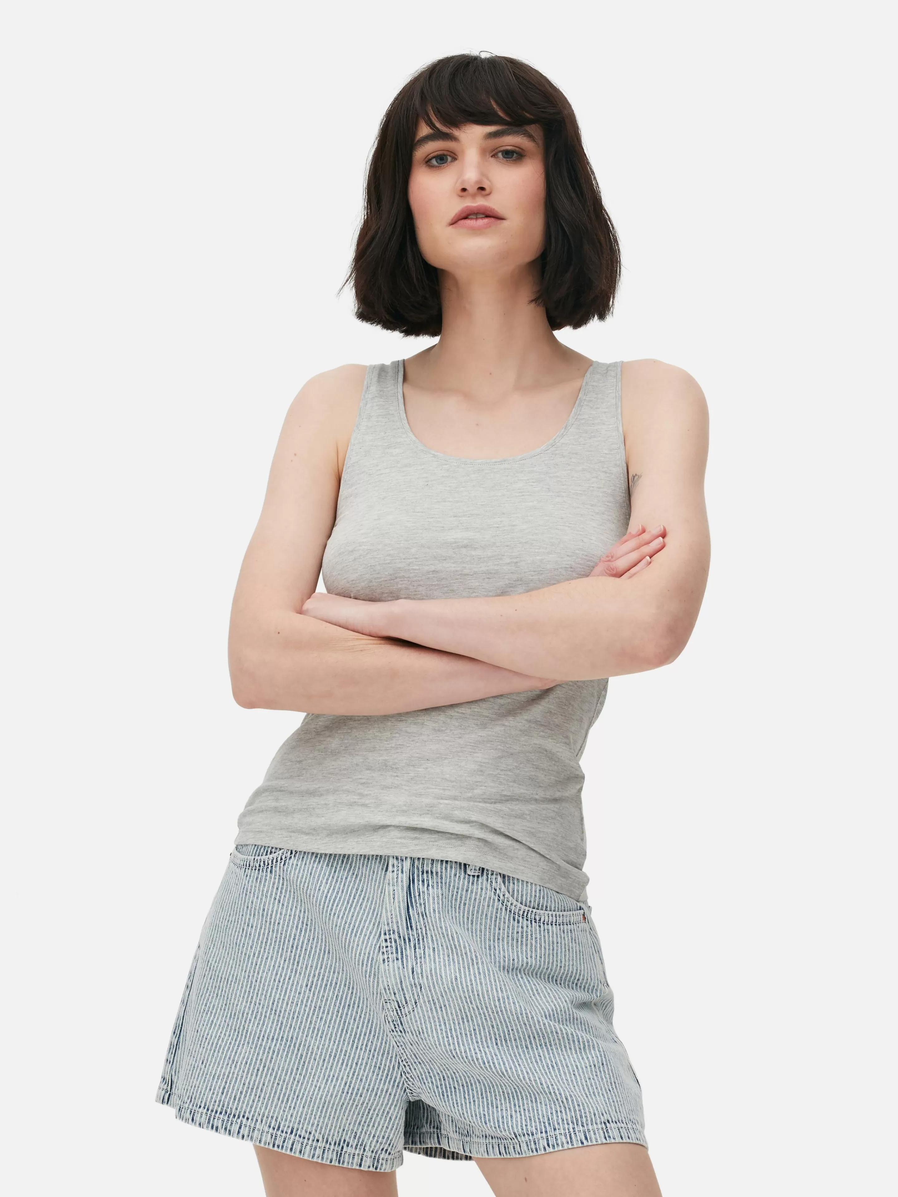 Débardeur Décolleté En Tissu Stretch-Primark Outlet