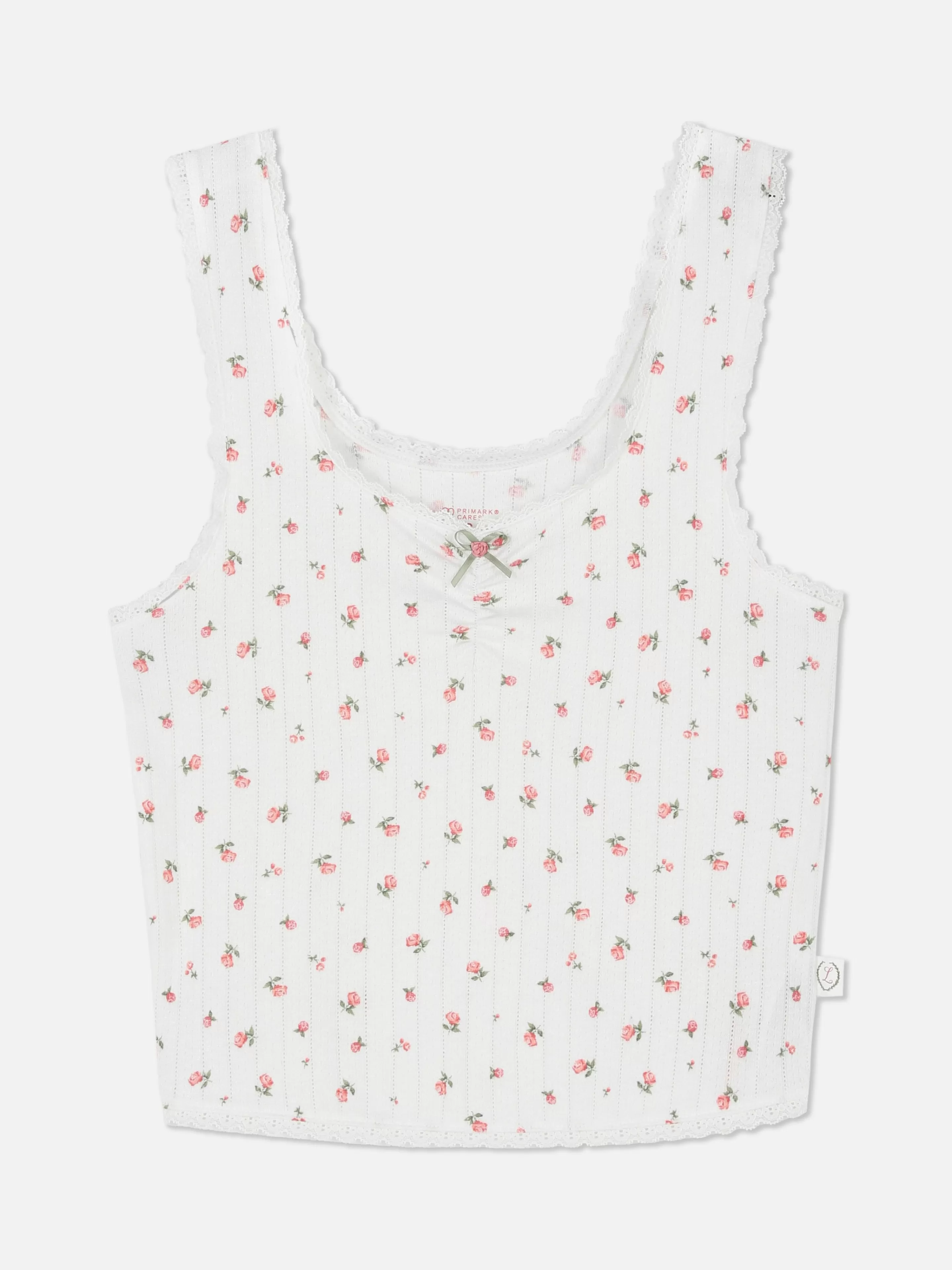 Débardeur De Pyjama En Pointelle à Motif Rose-Primark Outlet