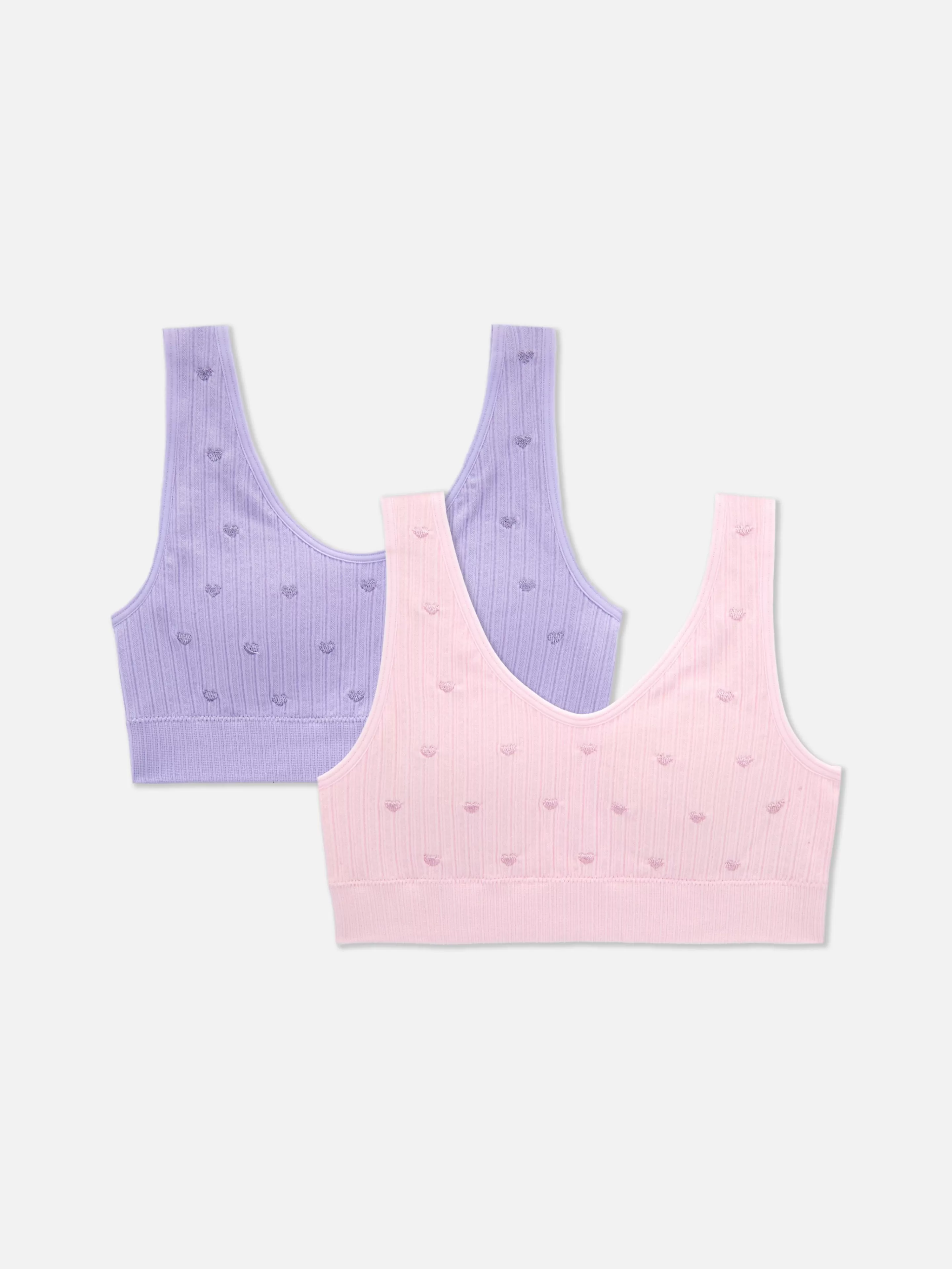 Débardeurs Courts Brodés De Cœurs-Primark Hot