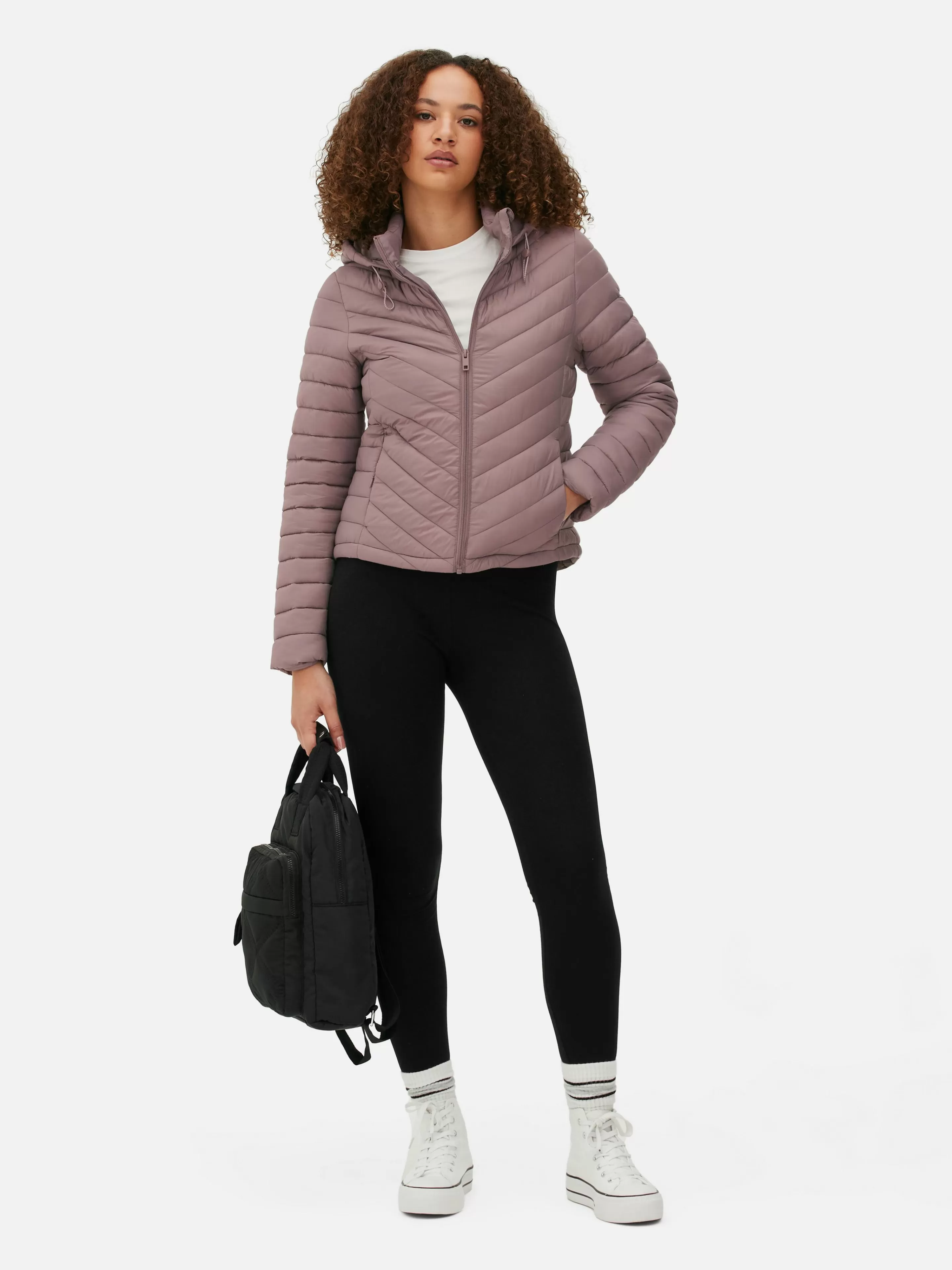 Doudoune Légère à Capuche-Primark Shop