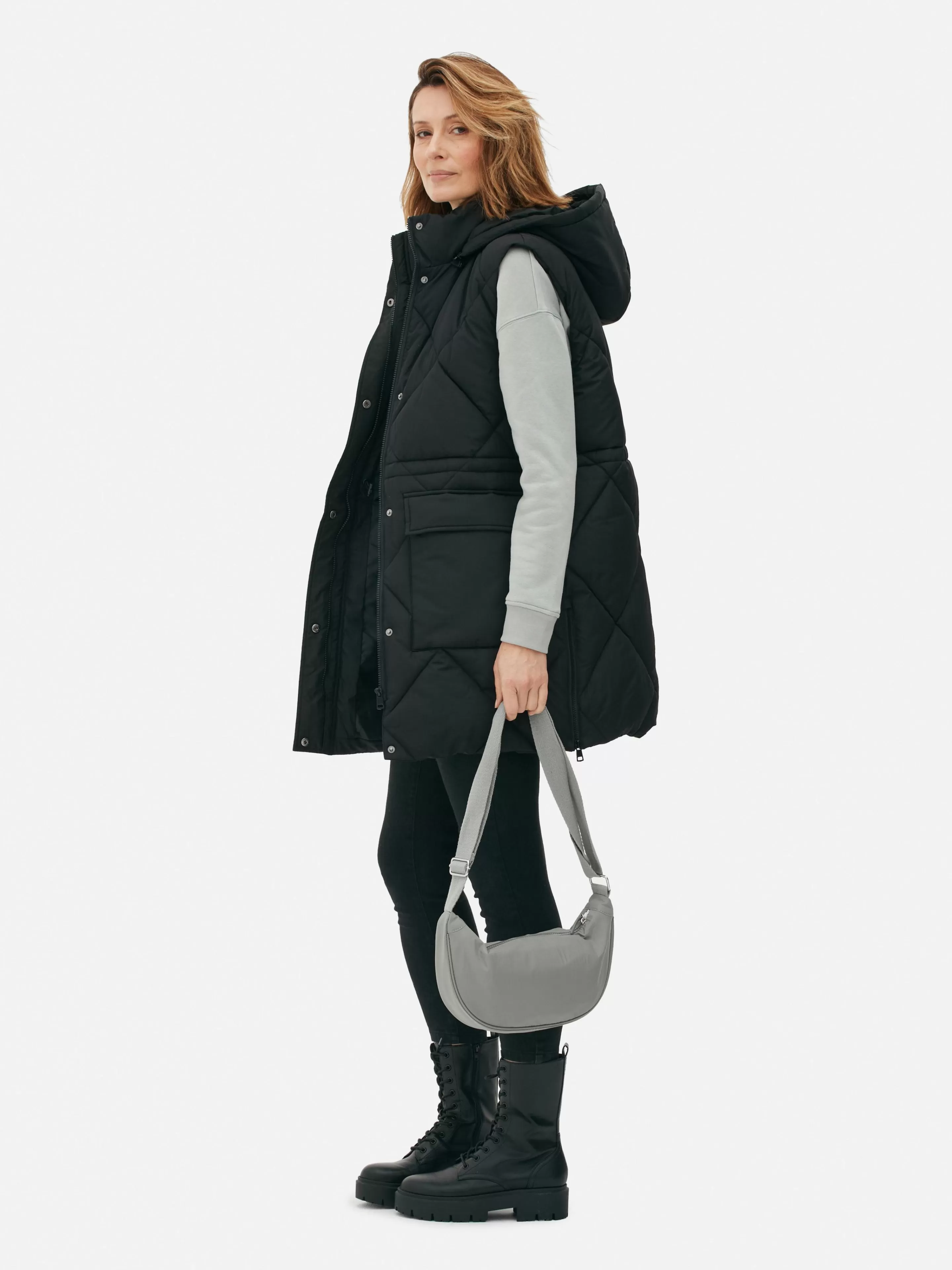 Doudoune Longue Sans Manches à Capuche-Primark Best Sale