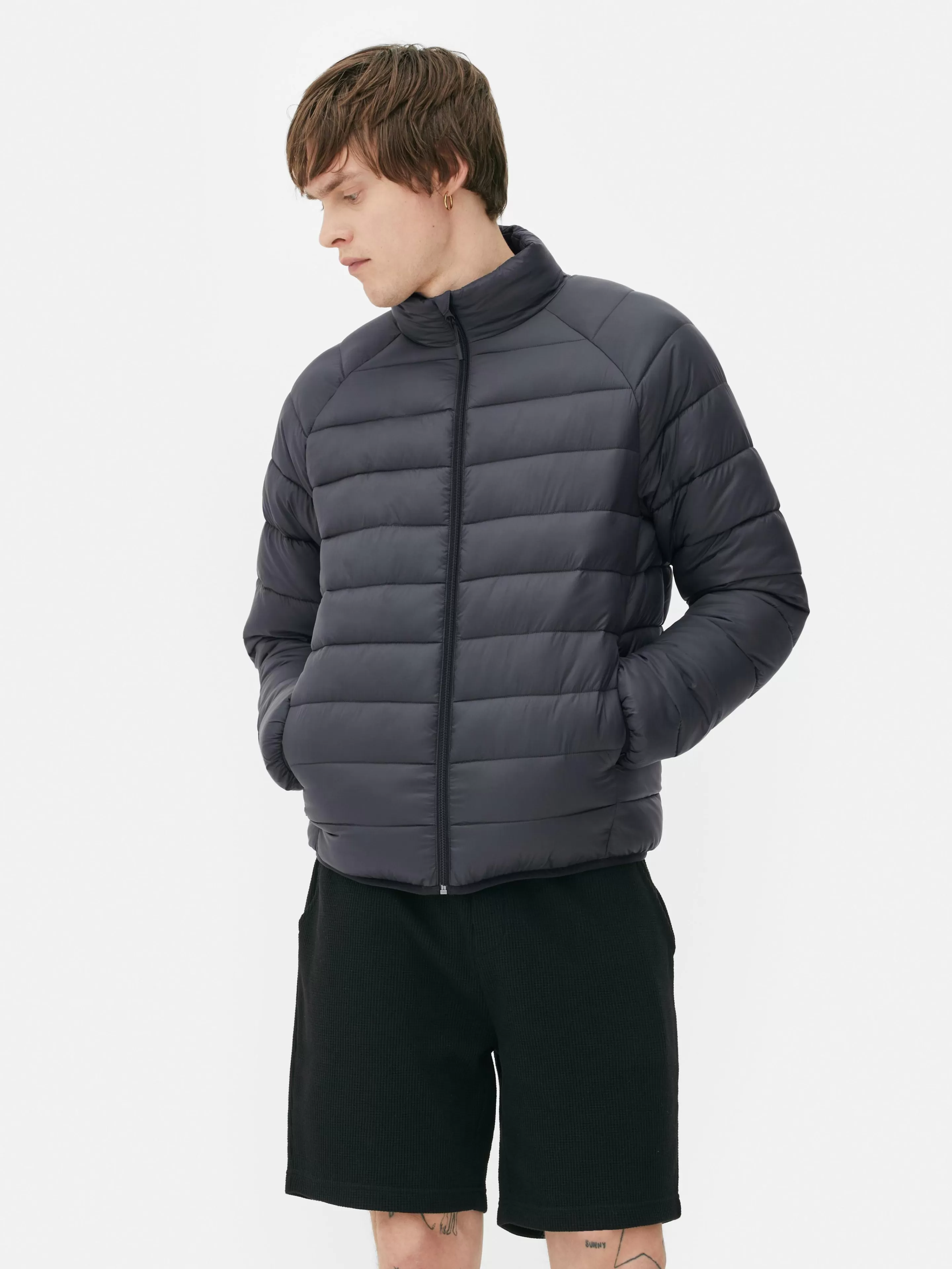 Doudoune Matelassée à Col Cheminée Essential-Primark Clearance
