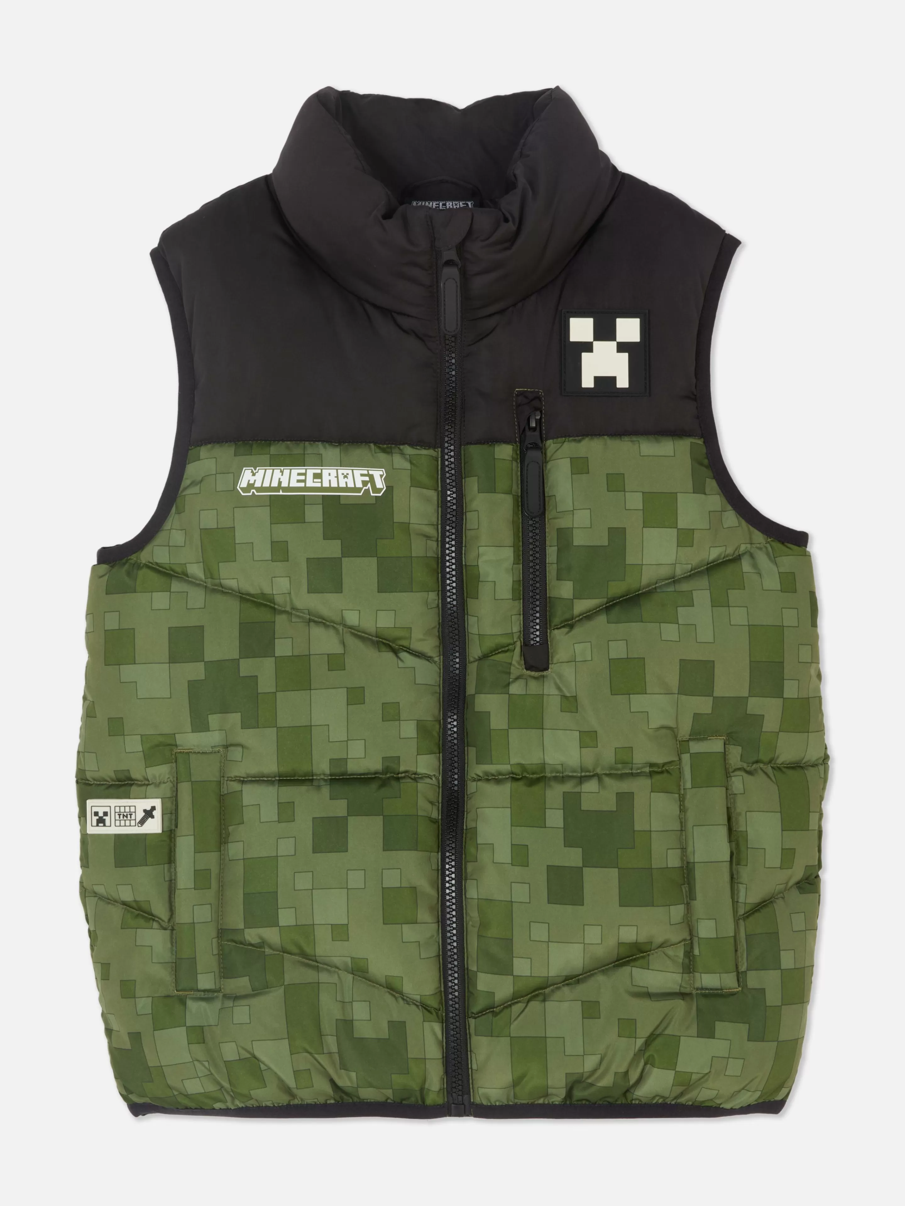 Doudoune Sans Manche Zippée Minecraft-Primark Shop