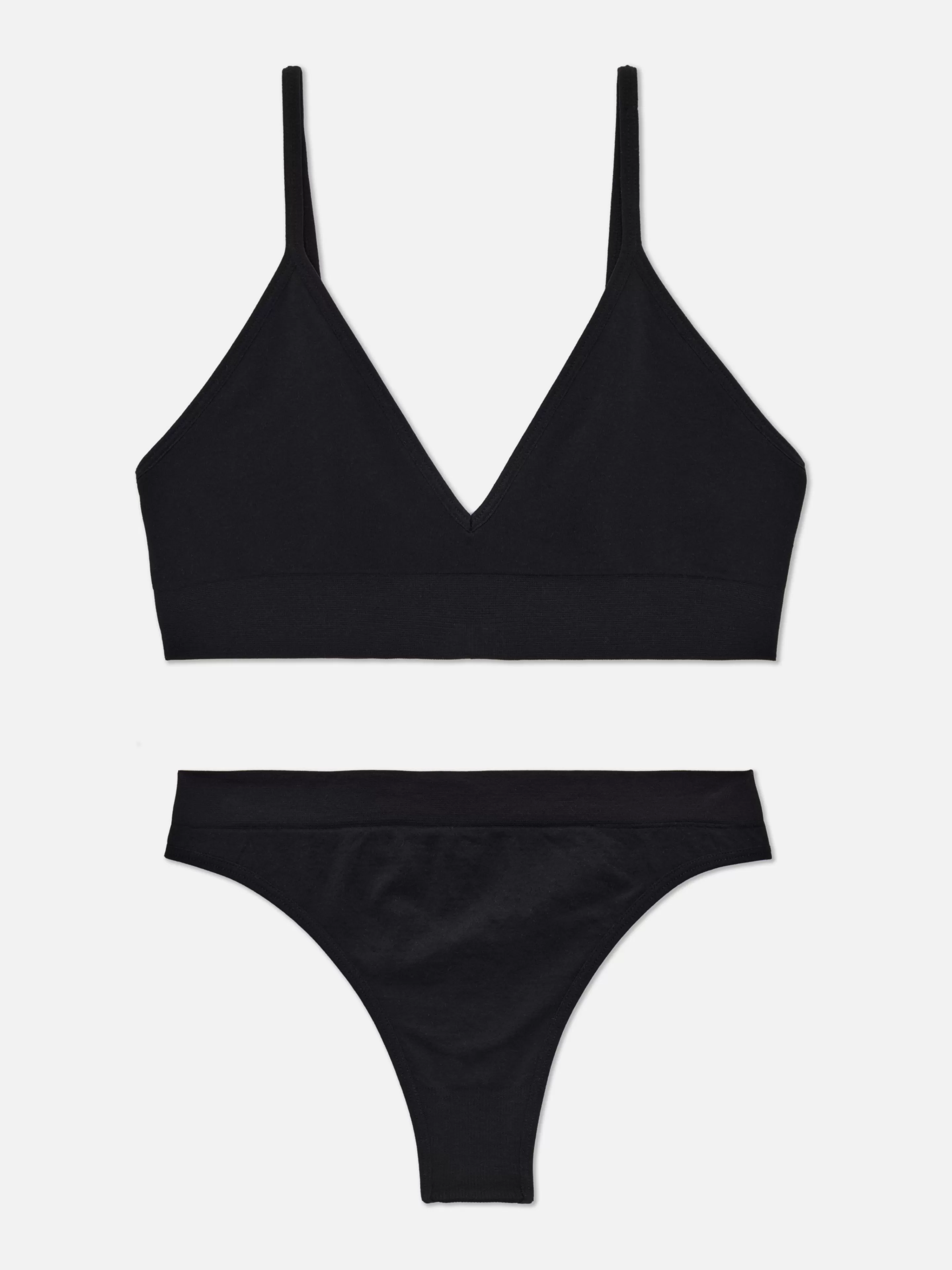 Ensemble Brassière Triangle Et String Sans Couture-Primark New
