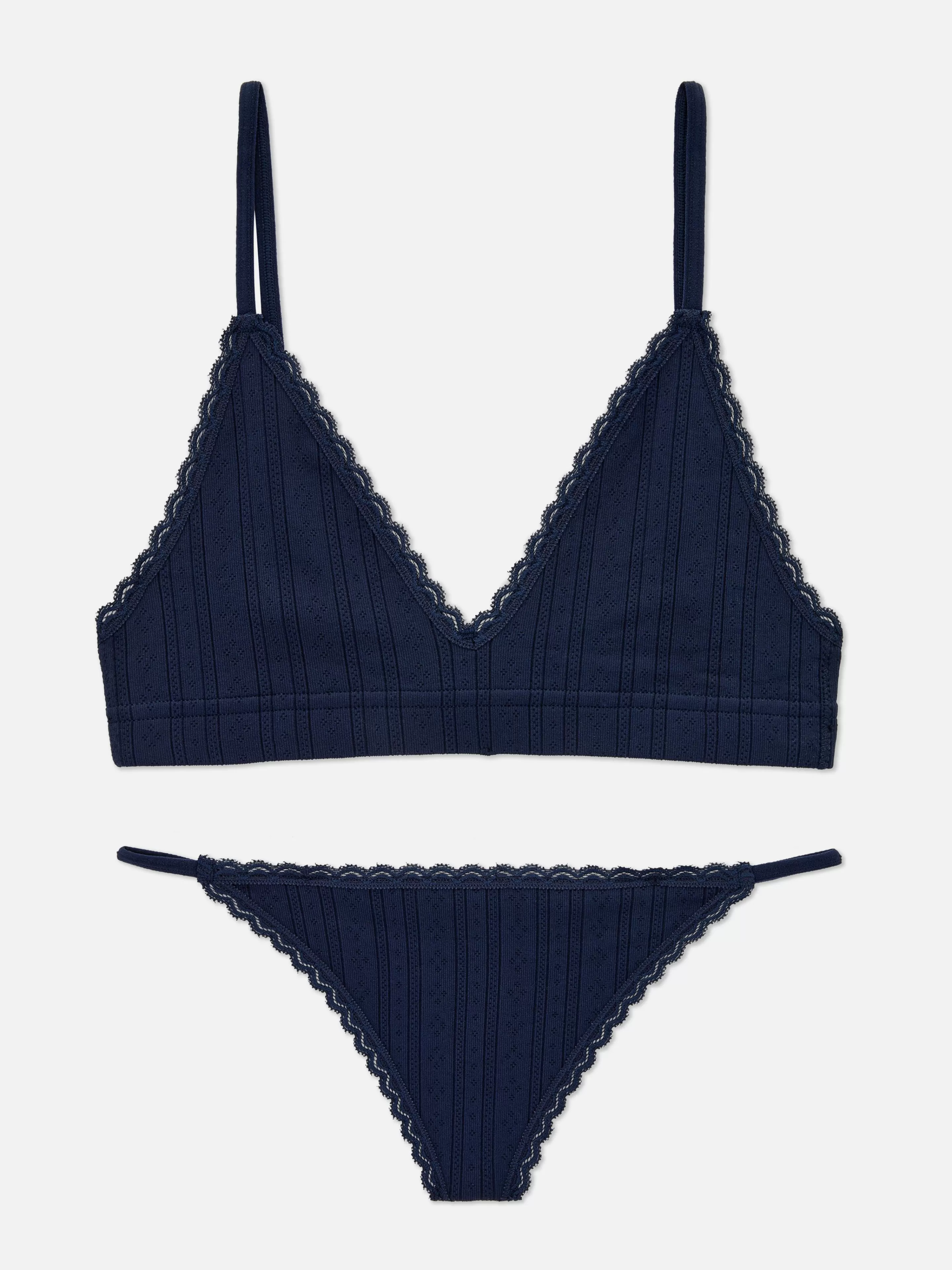 Ensemble Brassière Triangle Et String Sans Couture-Primark New