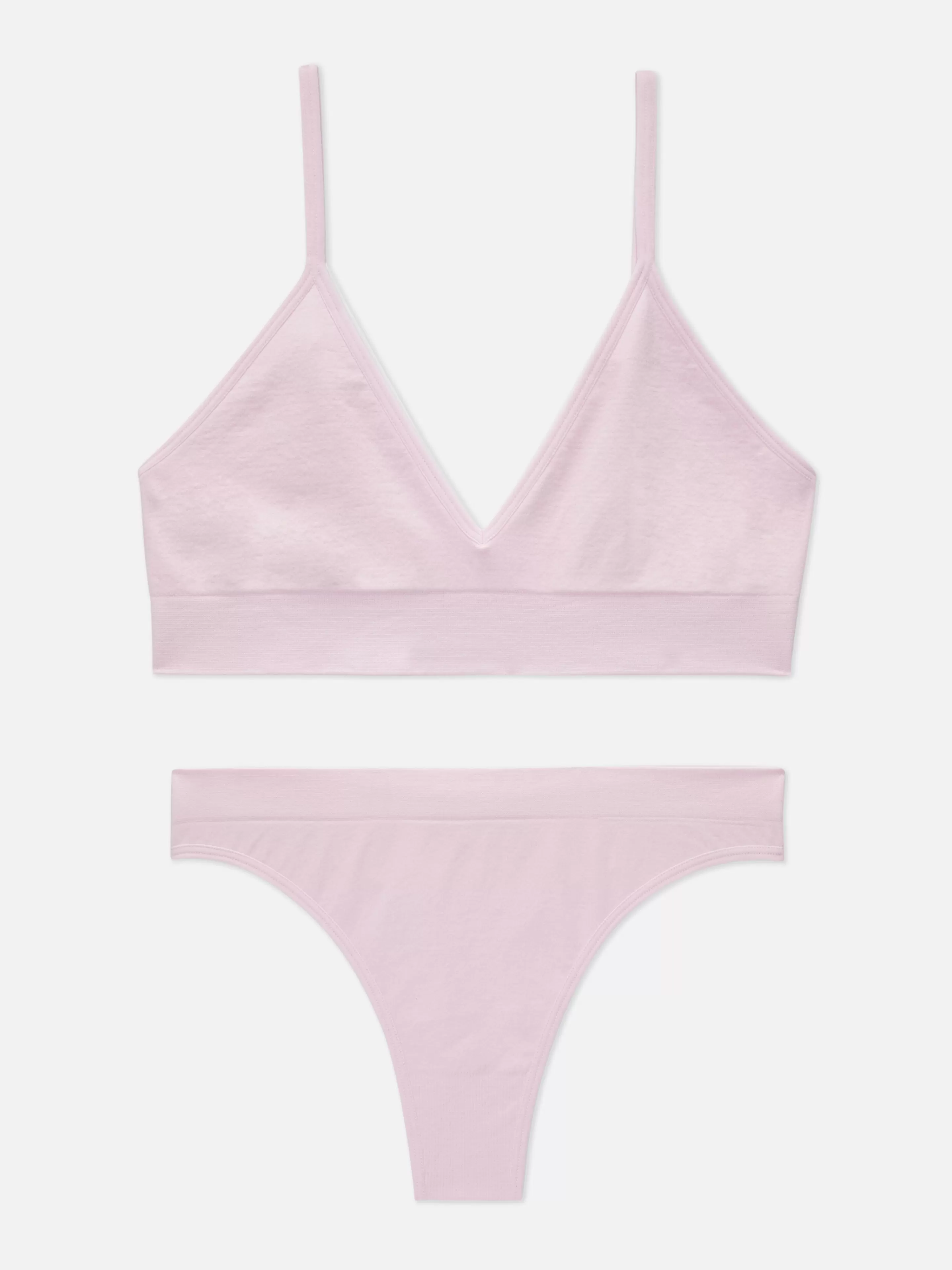 Ensemble Brassière Triangle Et String Sans Couture-Primark Best Sale