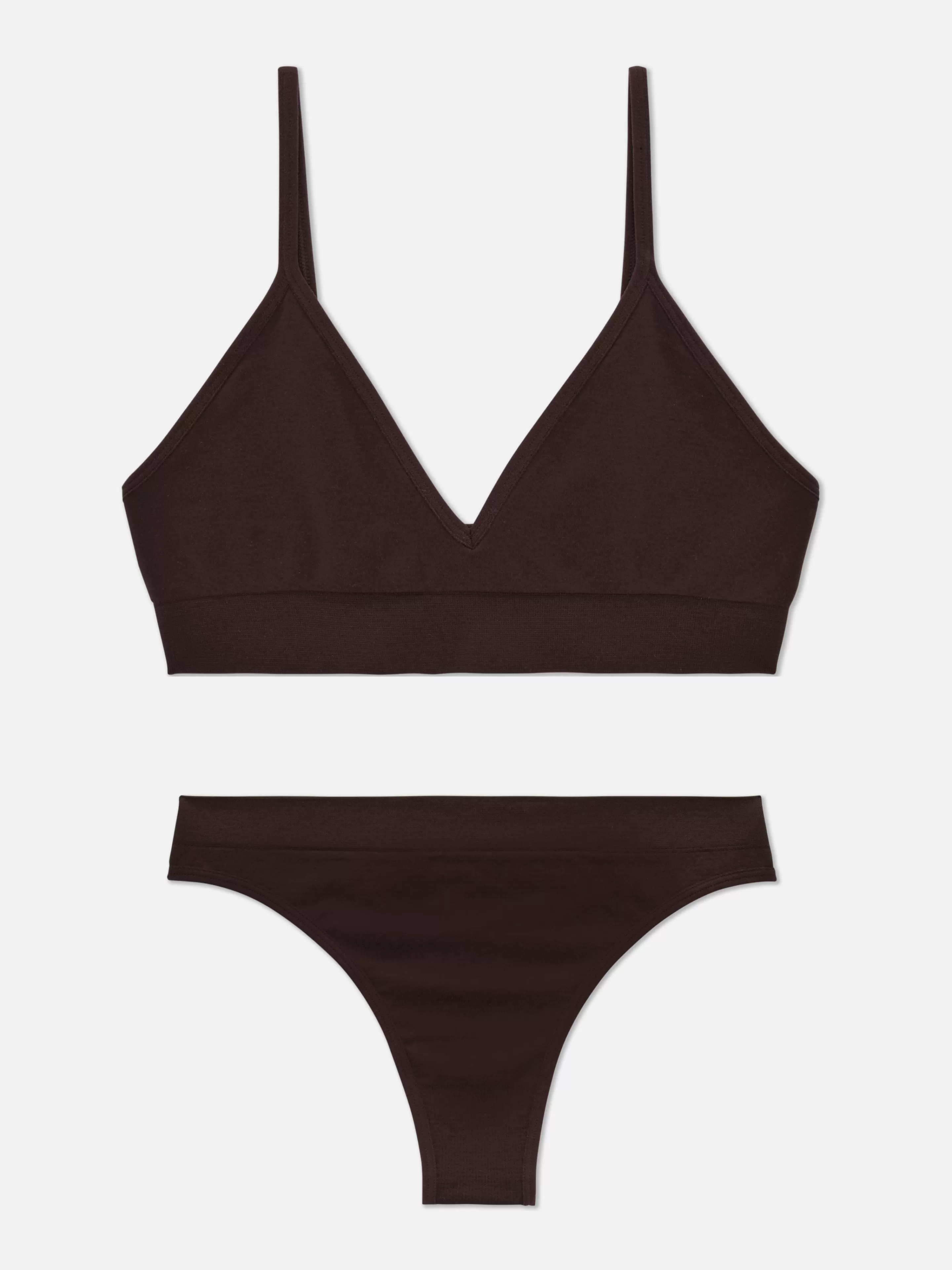 Ensemble Brassière Triangle Et String Sans Couture-Primark Cheap