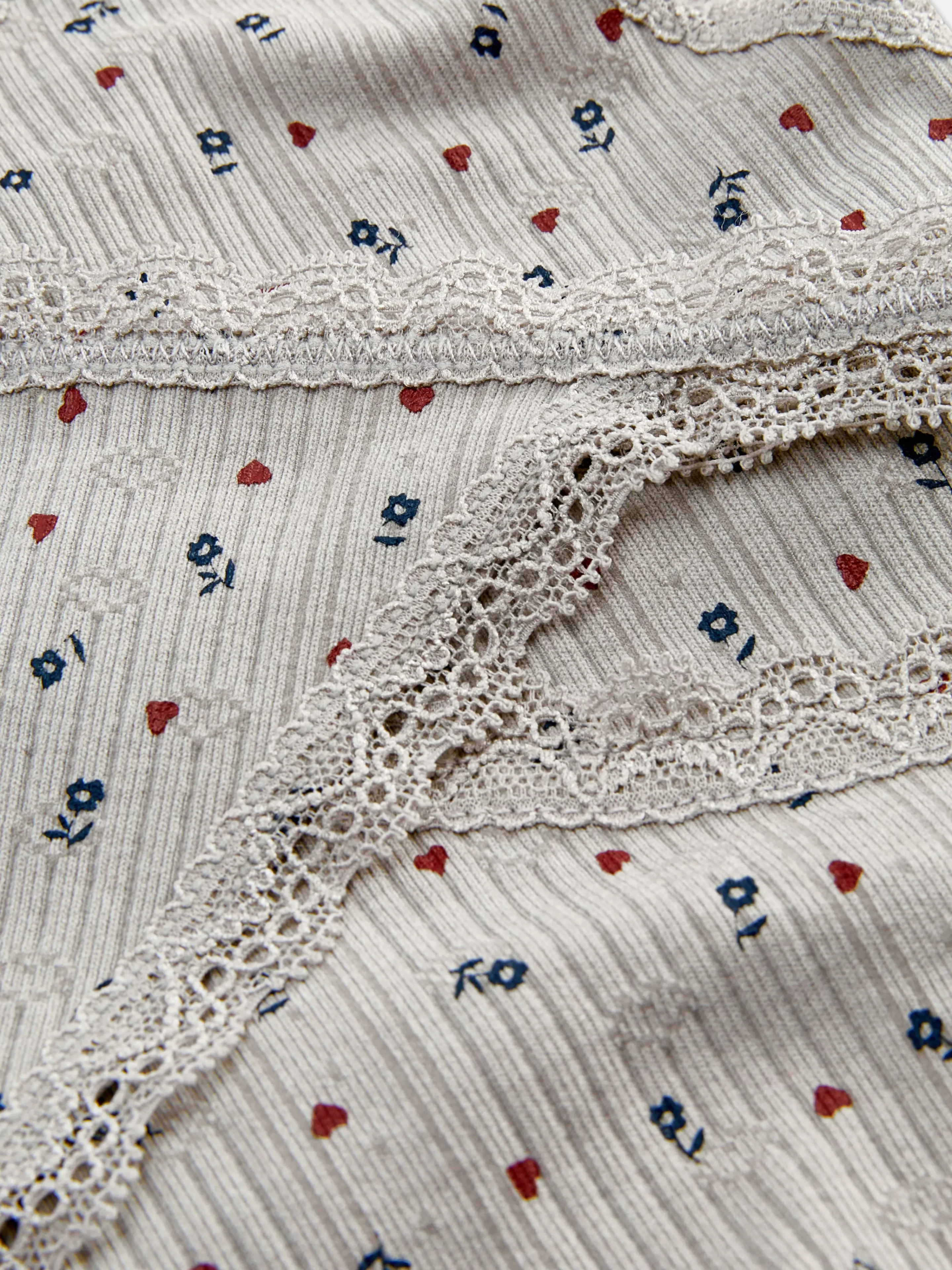 Ensemble Caraco Et String En Pointelle à Motifs Sans Couture-Primark Fashion