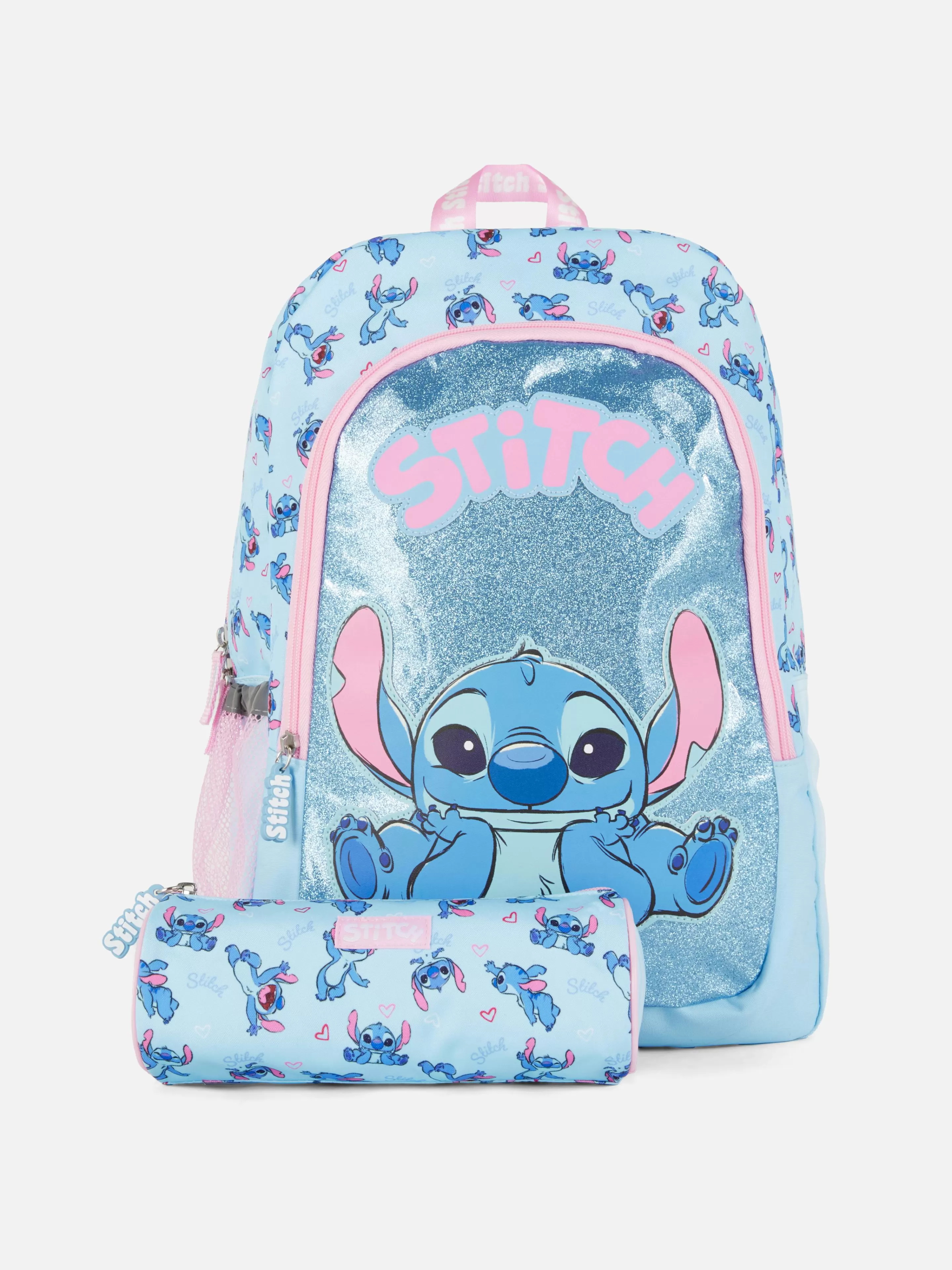 Ensemble D'école Sac à Dos Et Trousse Disney Stitch-Primark New