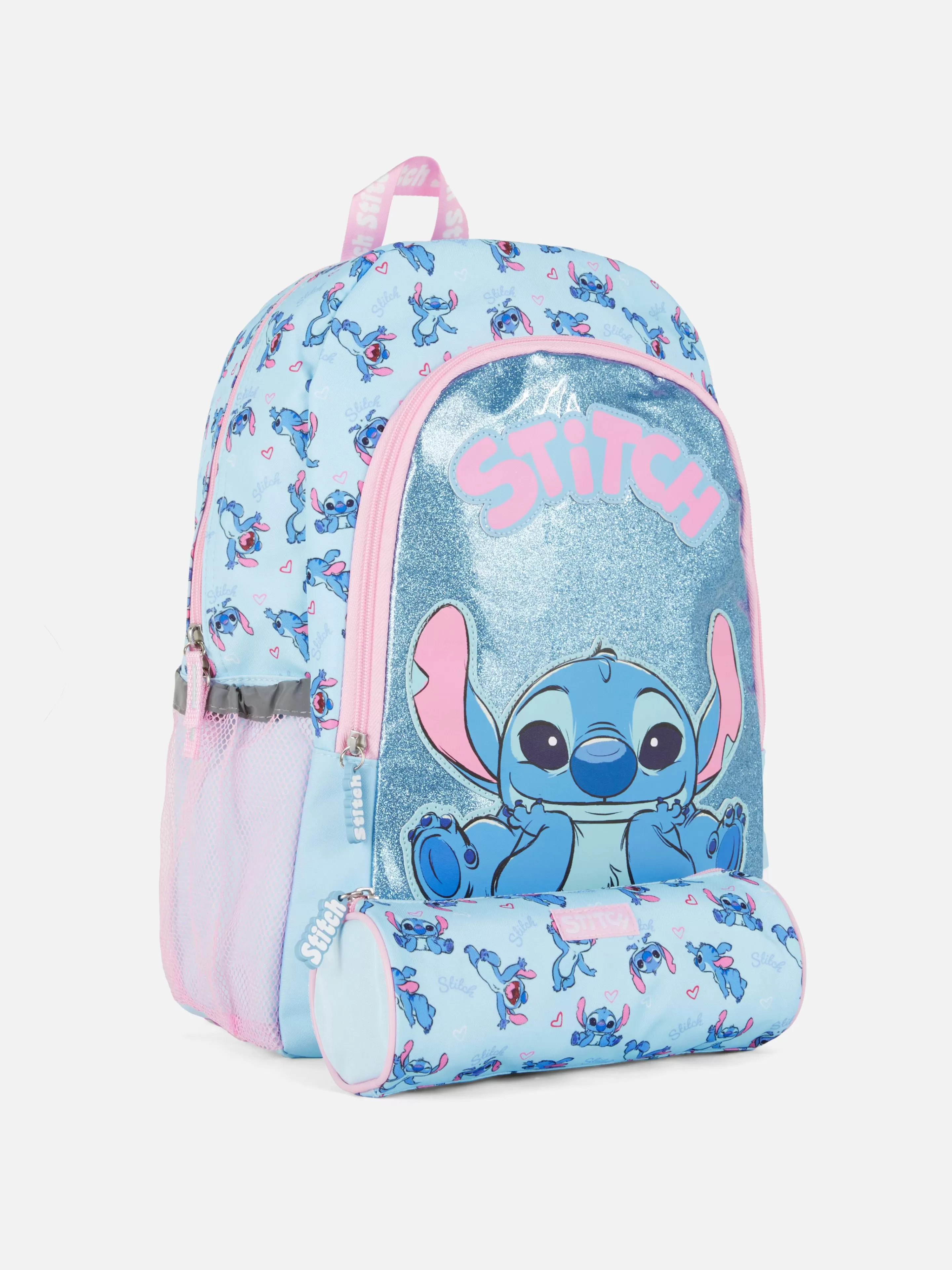 Ensemble D'école Sac à Dos Et Trousse Disney Stitch-Primark New