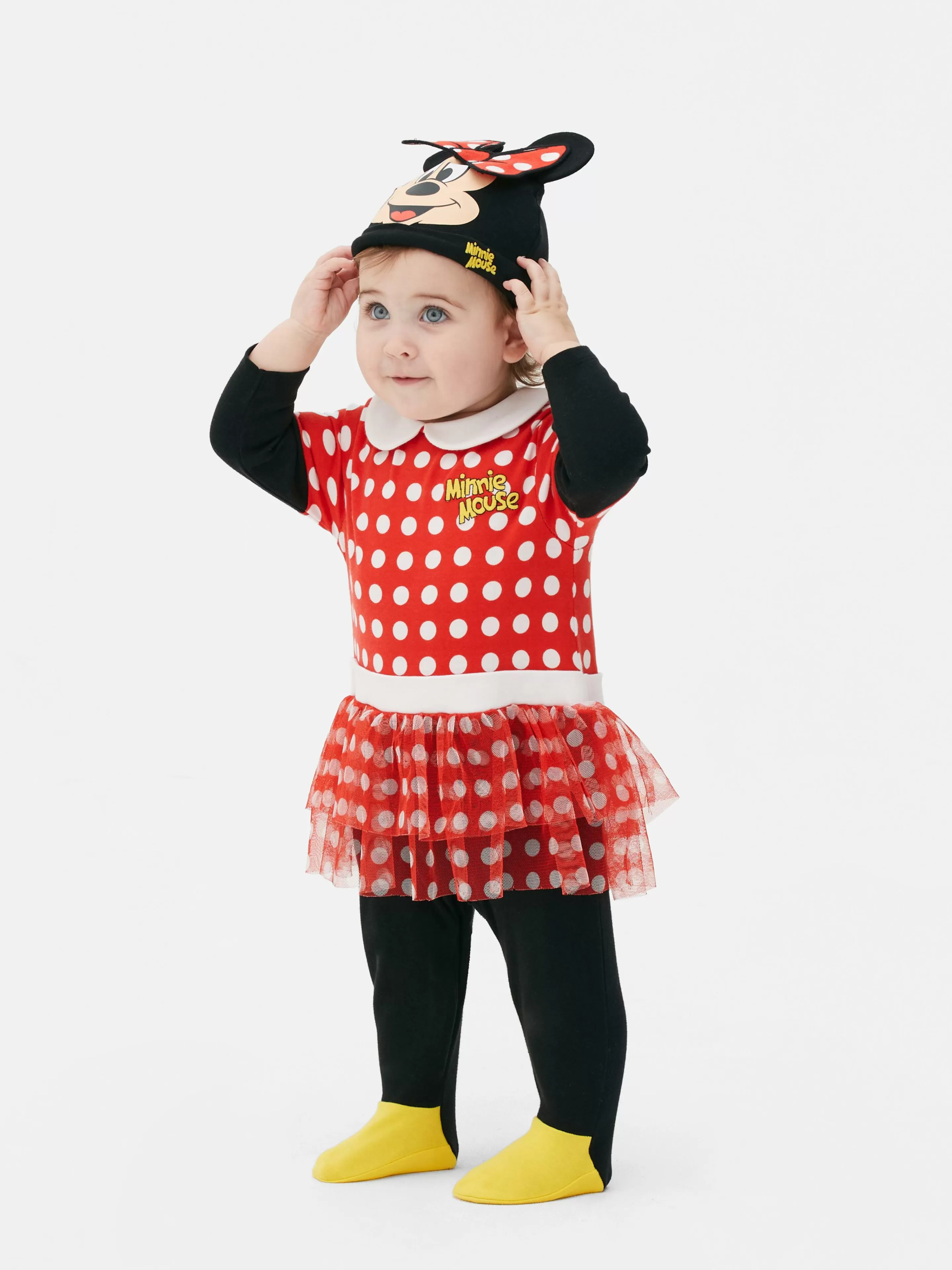 Ensemble Grenouillère Et Bonnet Disney Minnie Mouse-Primark New