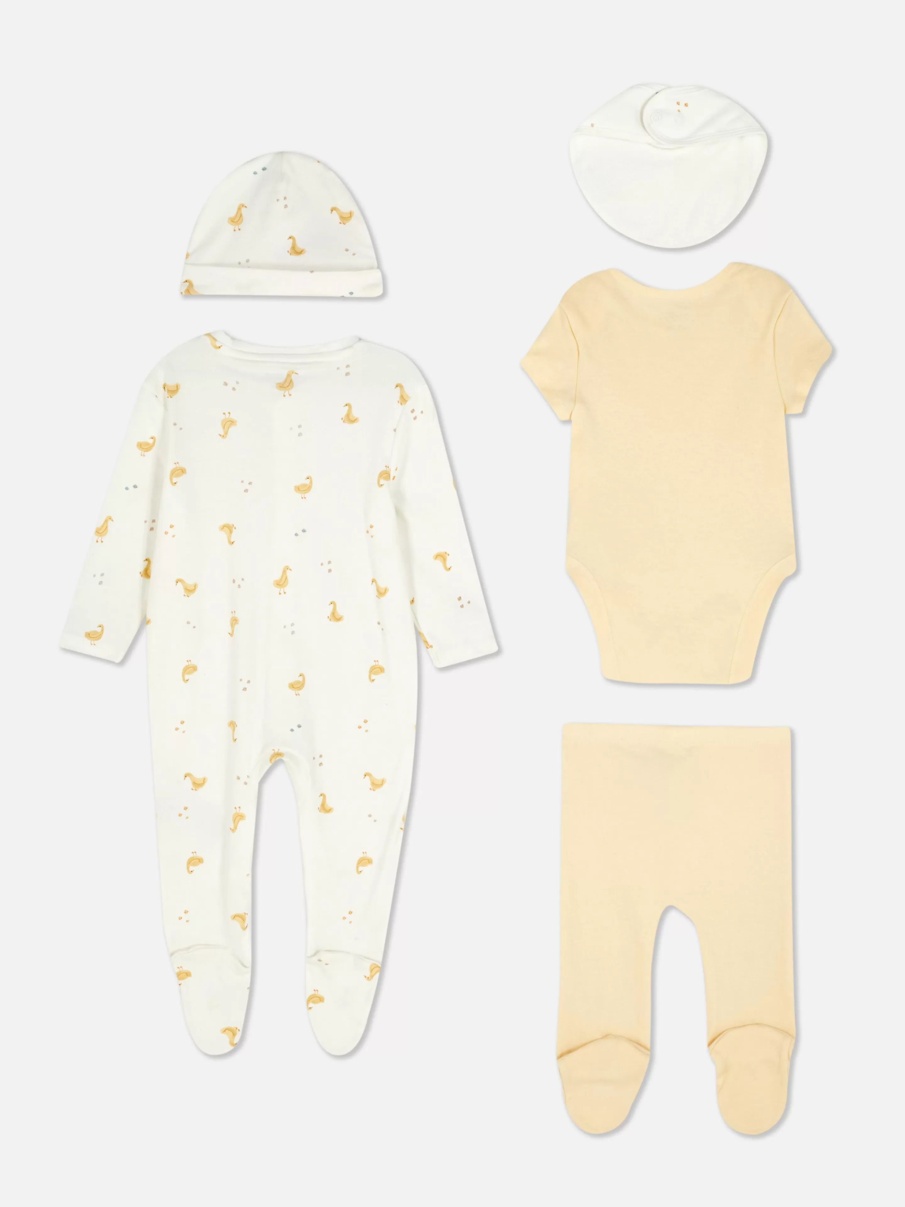 Ensemble Nouveau-né Cinq Pièces à Imprimé Canard-Primark Flash Sale