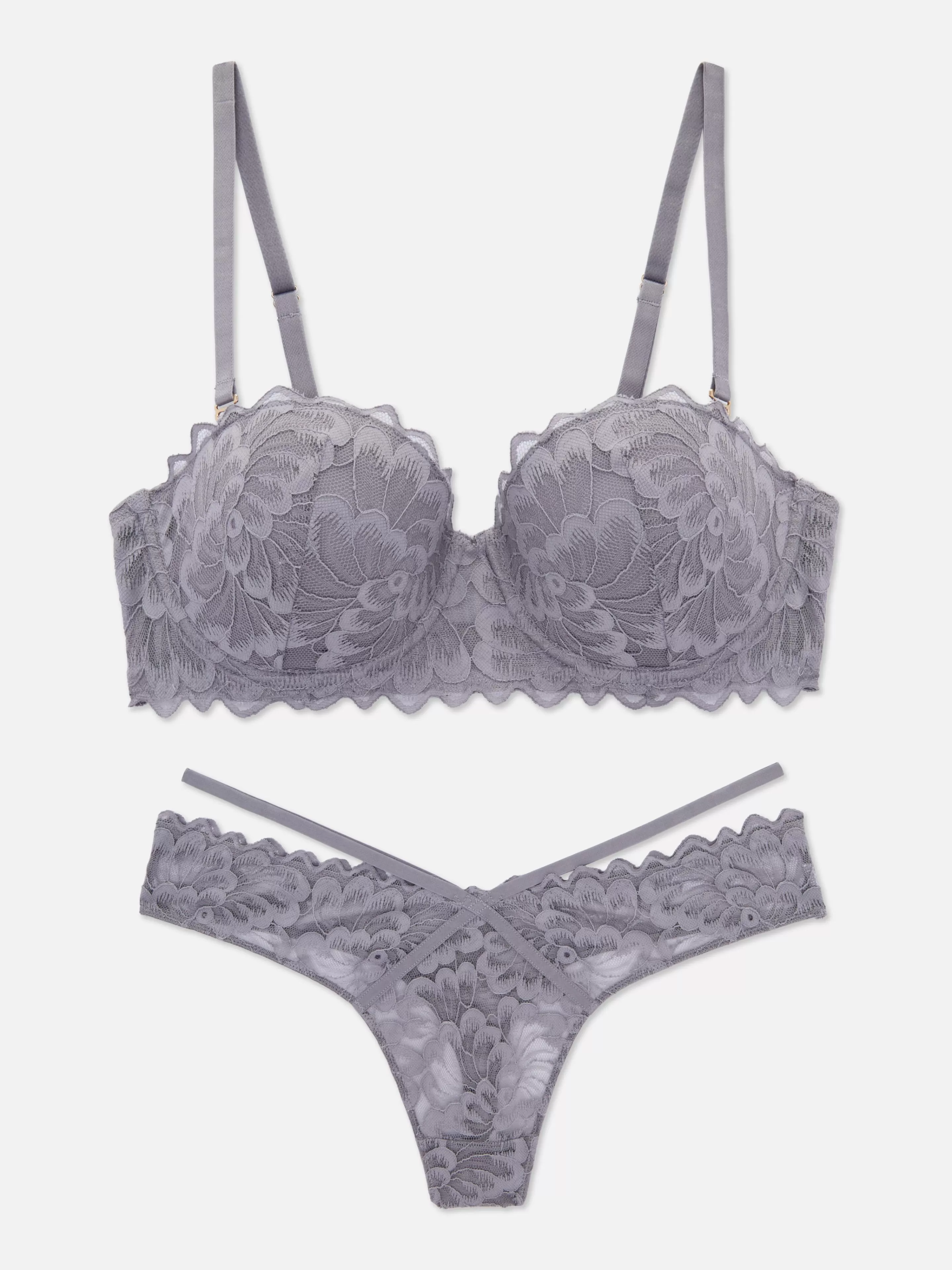 Ensemble Soutien-gorge Balconnets Et String En Dentelle-Primark Cheap
