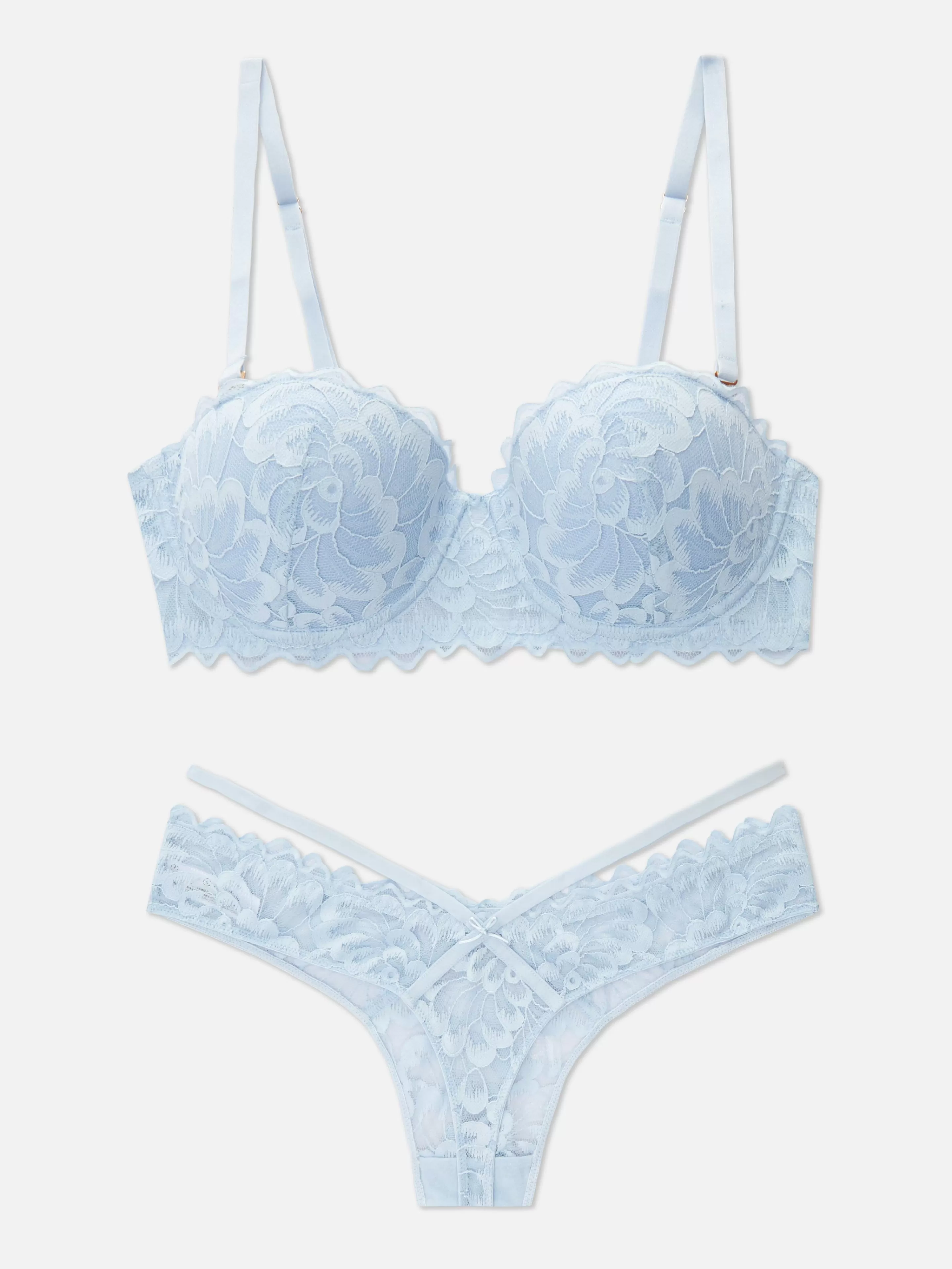 Ensemble Soutien-gorge Balconnets Et String En Dentelle-Primark Store