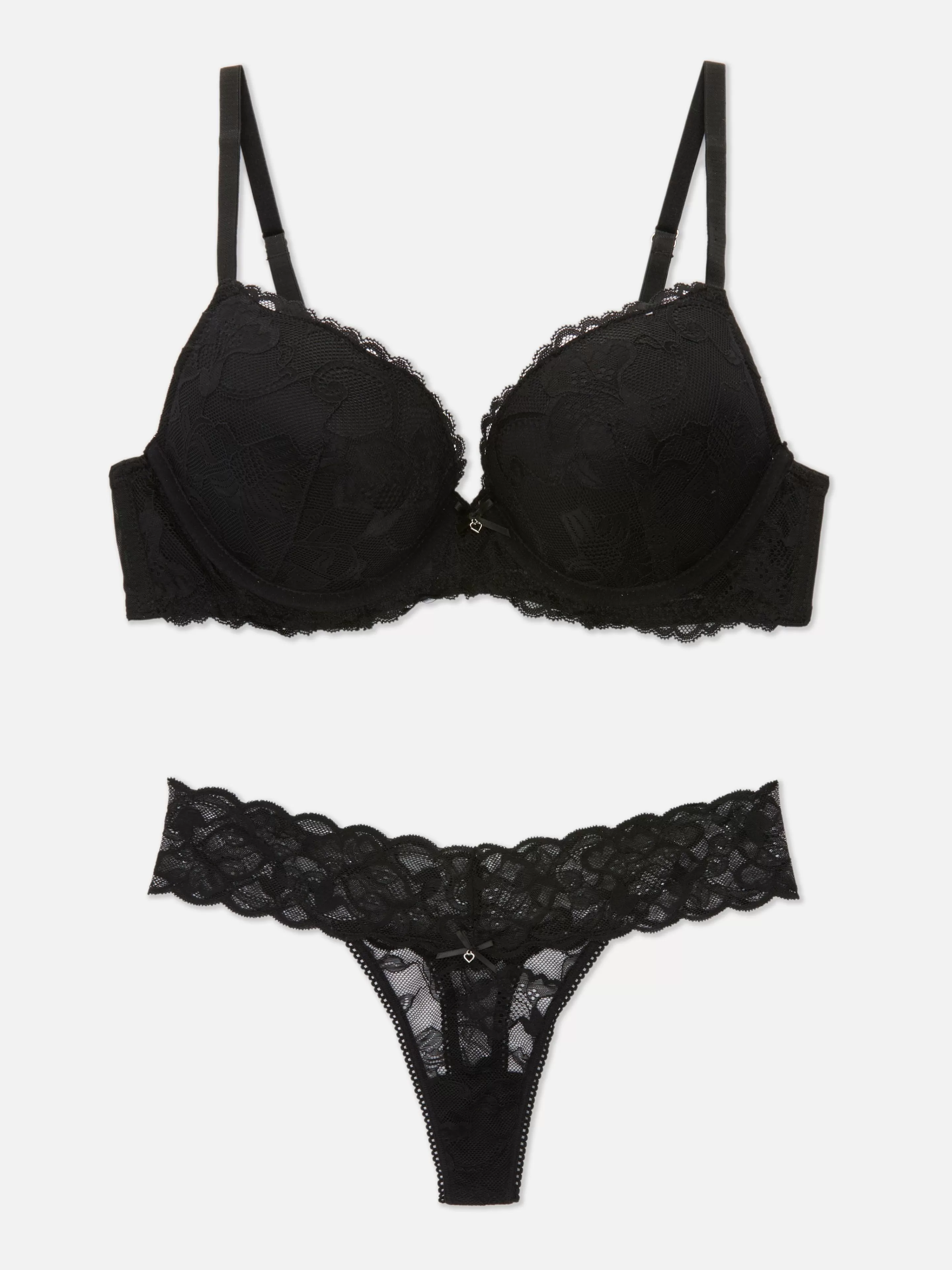Ensemble Soutien-gorge Push-up Et String Dentelle-Primark Online