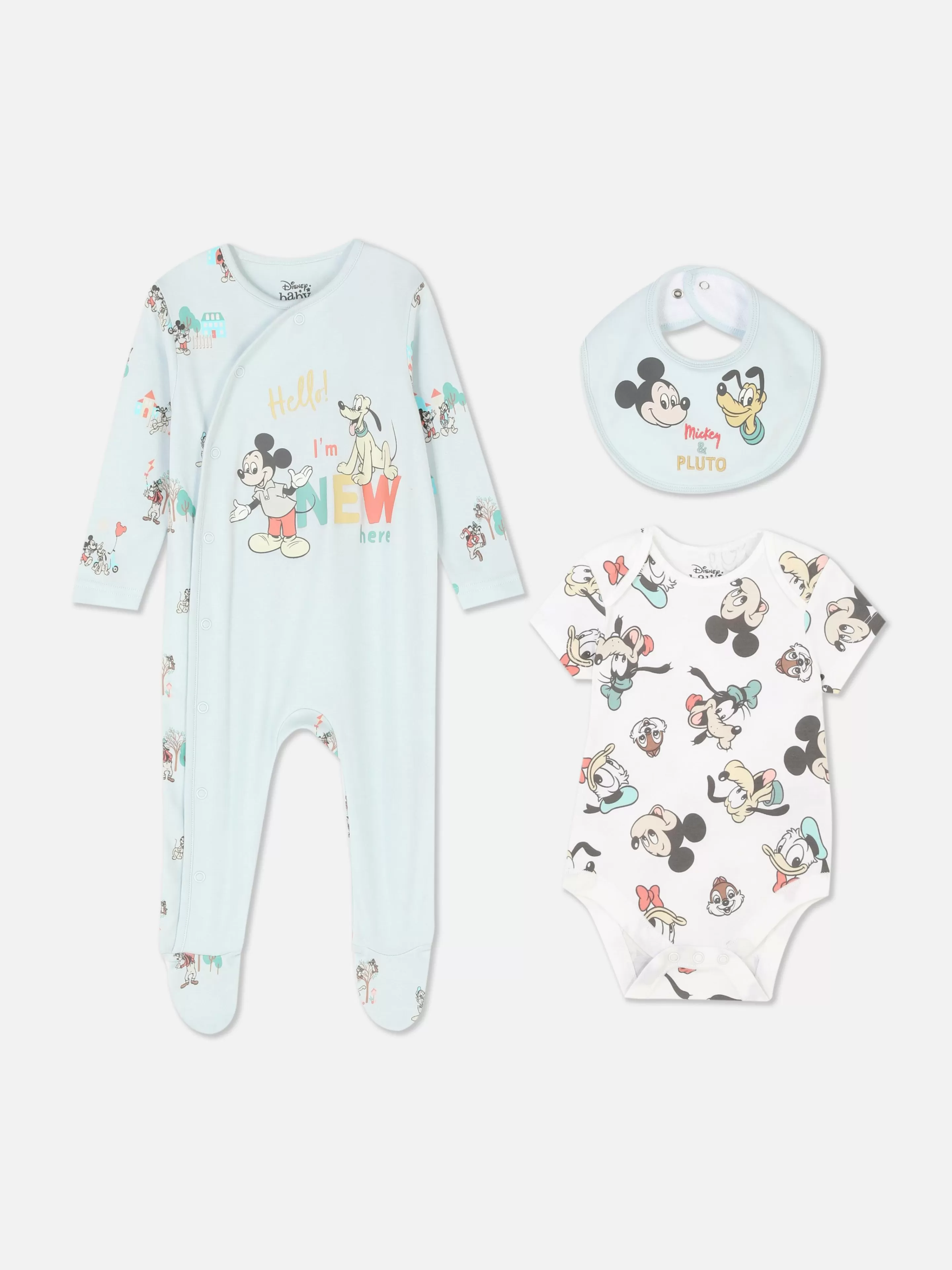 Ensemble Trois-pièces Pour Bébé Disney Mickey Mouse & Friends-Primark Shop