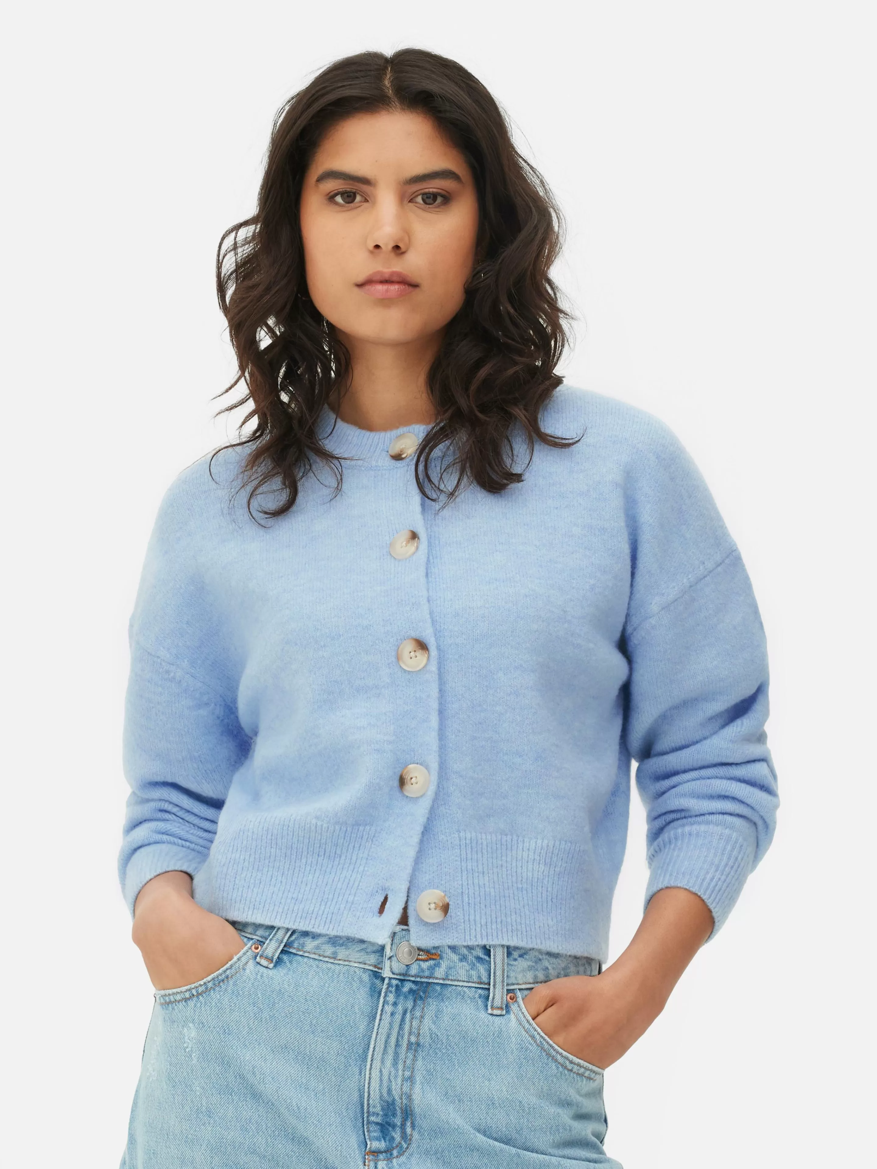 Gilet Boutonné à Col Ras-du-cou-Primark Shop