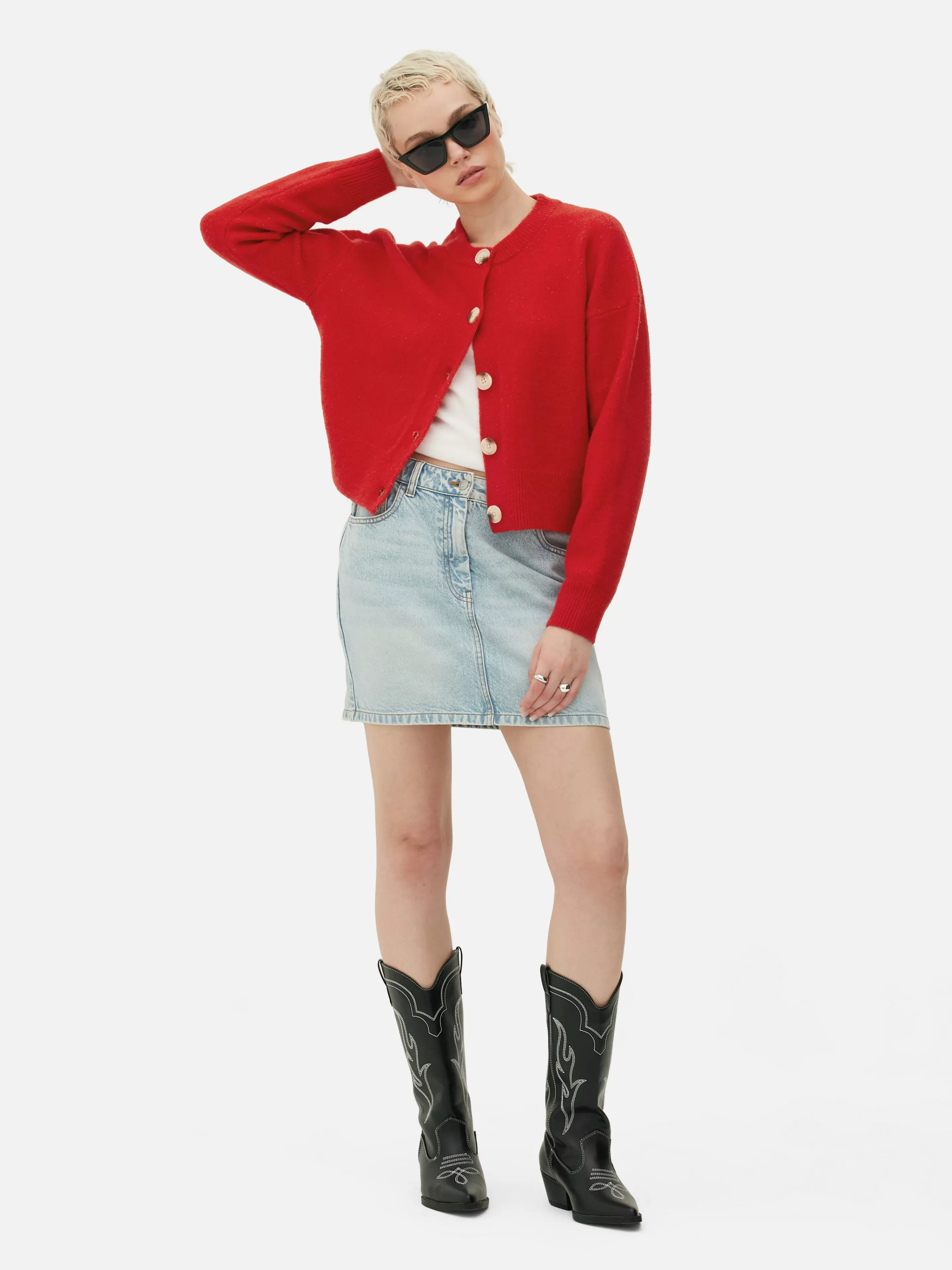 Gilet Boutonné à Col Ras-du-cou-Primark Shop
