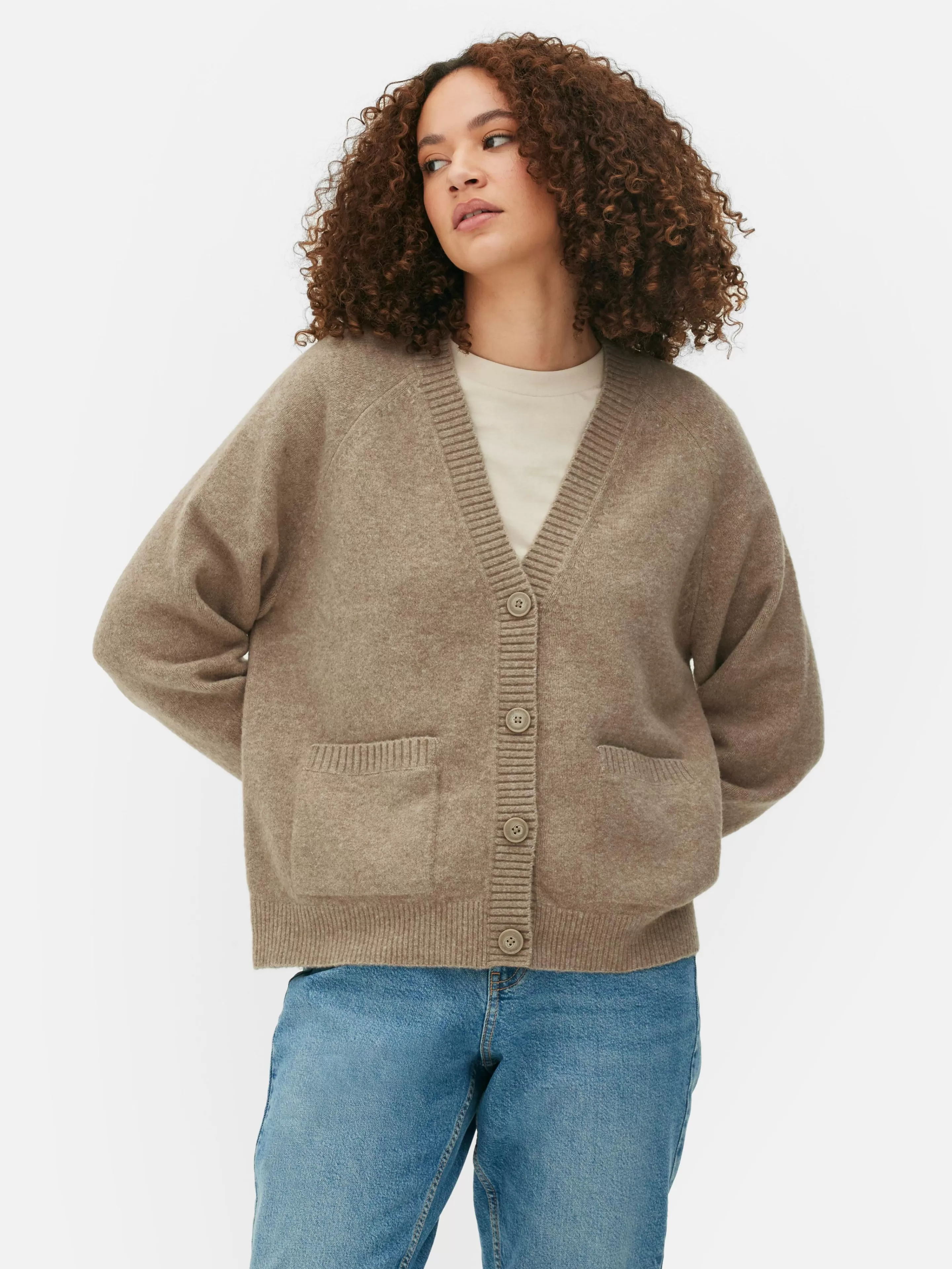 Gilet Boyfriend En Maille à Col En V-Primark Online