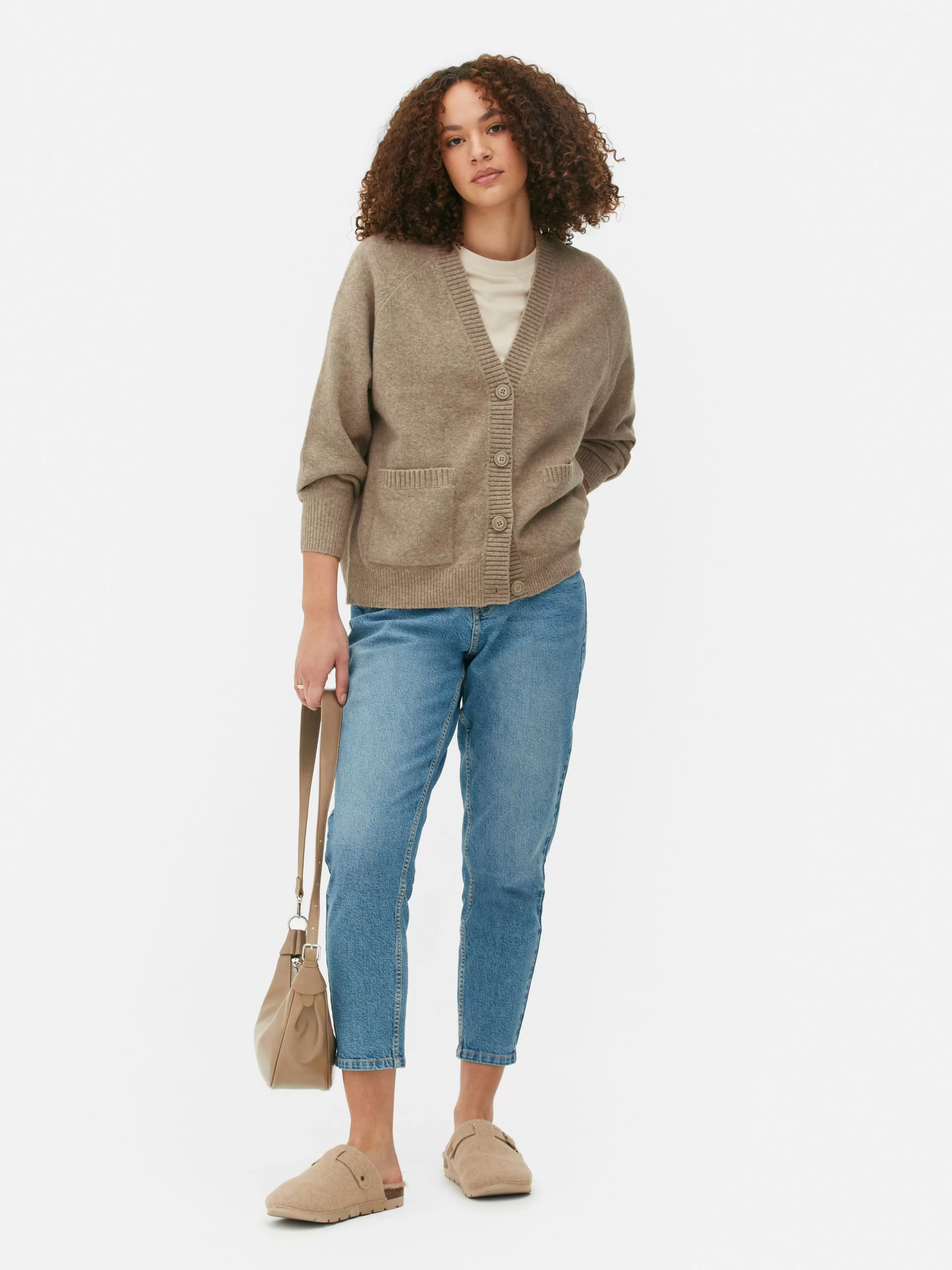 Gilet Boyfriend En Maille à Col En V-Primark Online