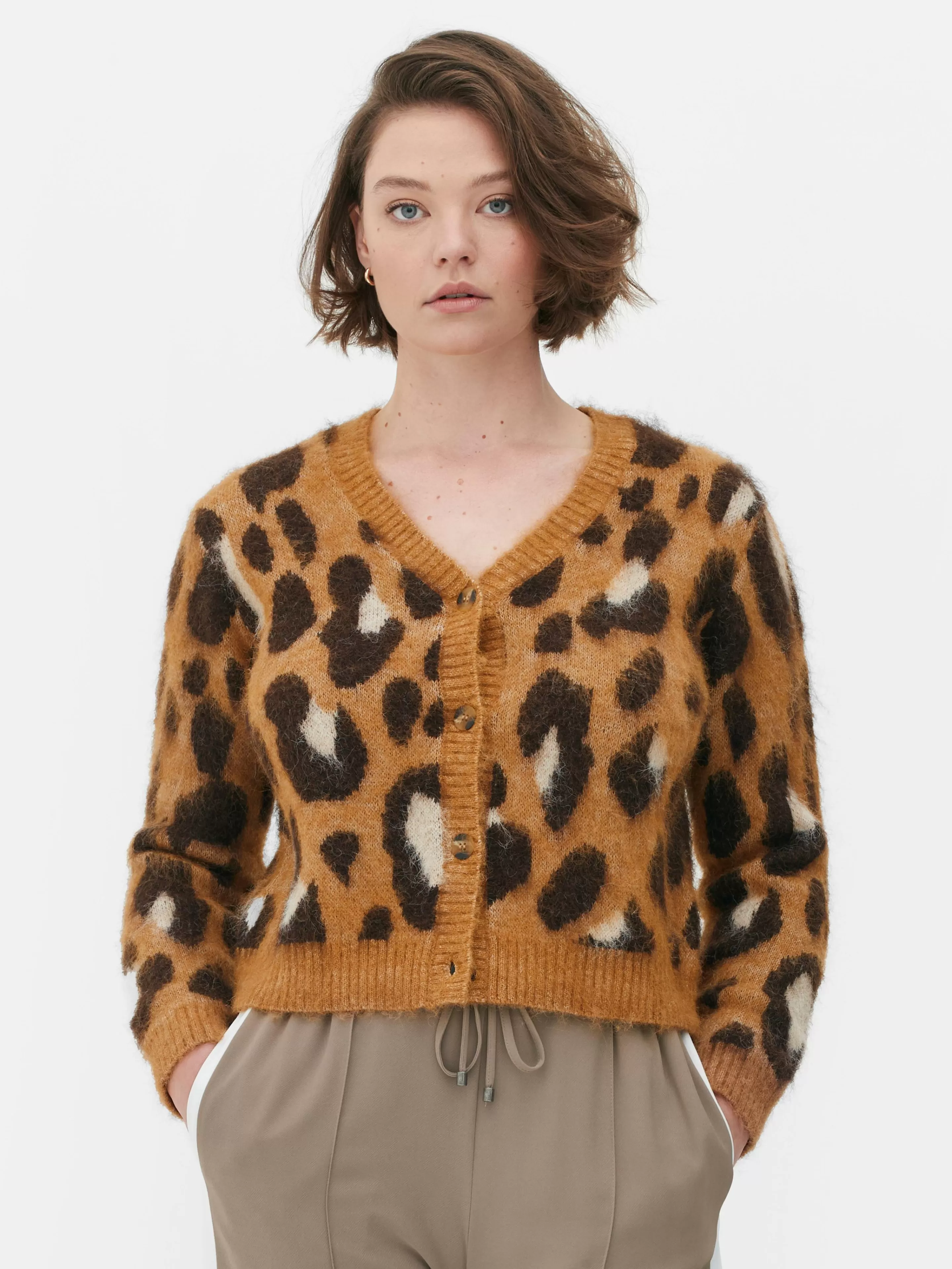 Gilet Court à Motif Léopard-Primark Fashion