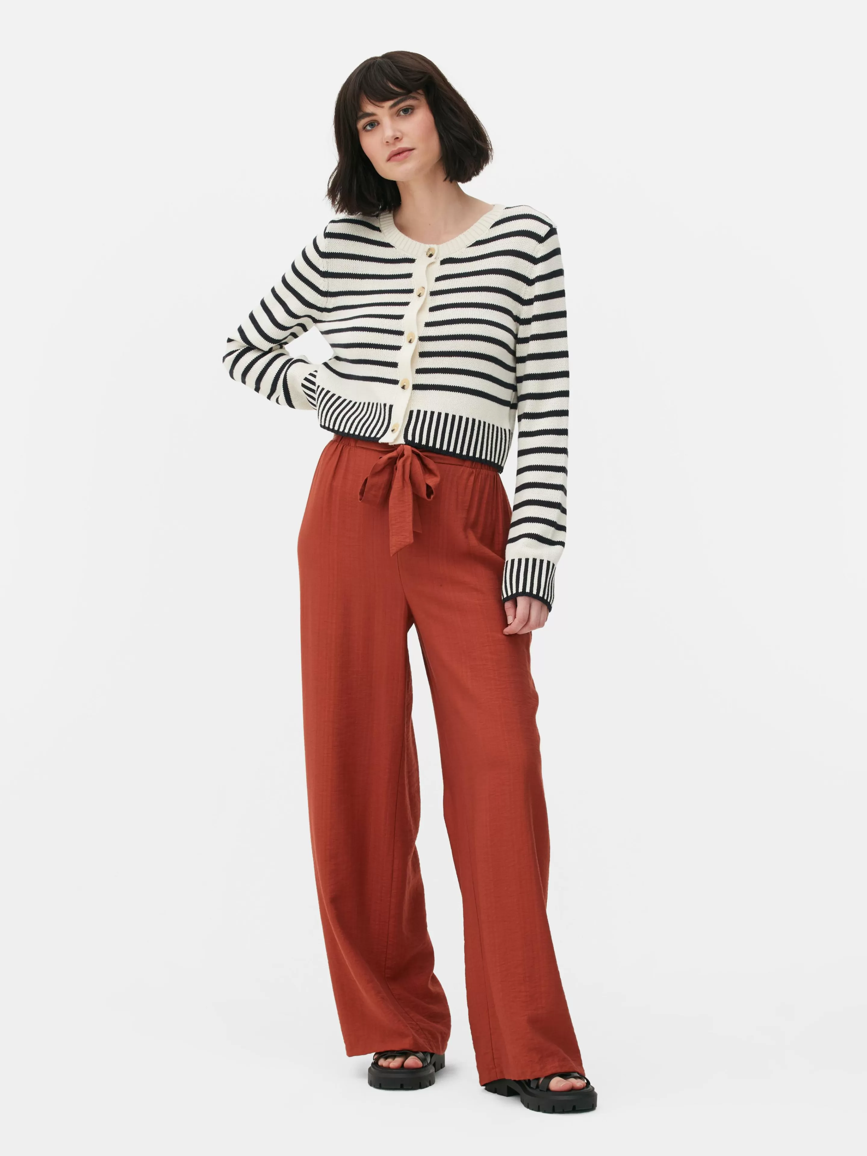 Gilet Court à Rayures-Primark Clearance