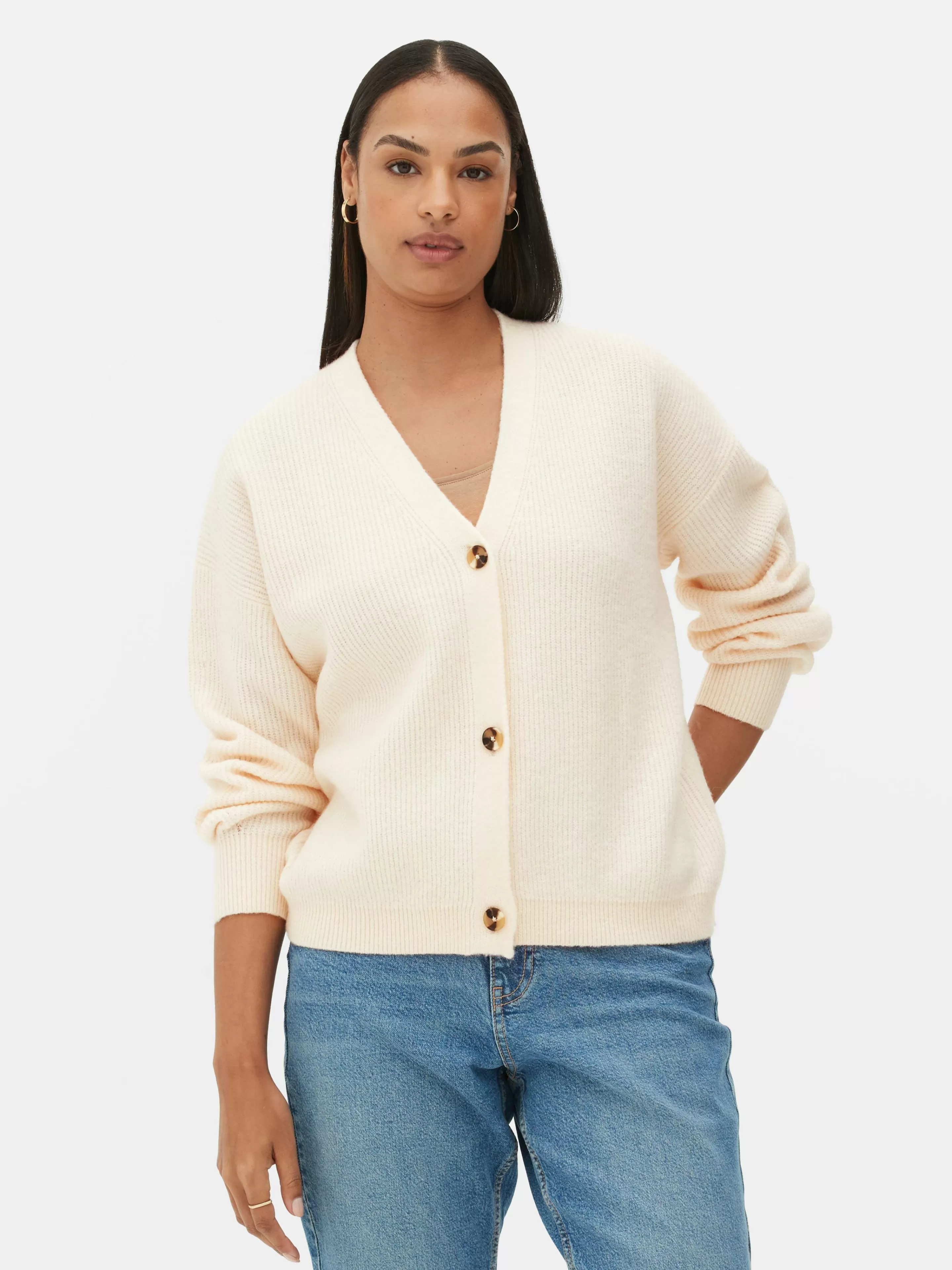 Gilet Décontracté à Col En V-Primark Shop