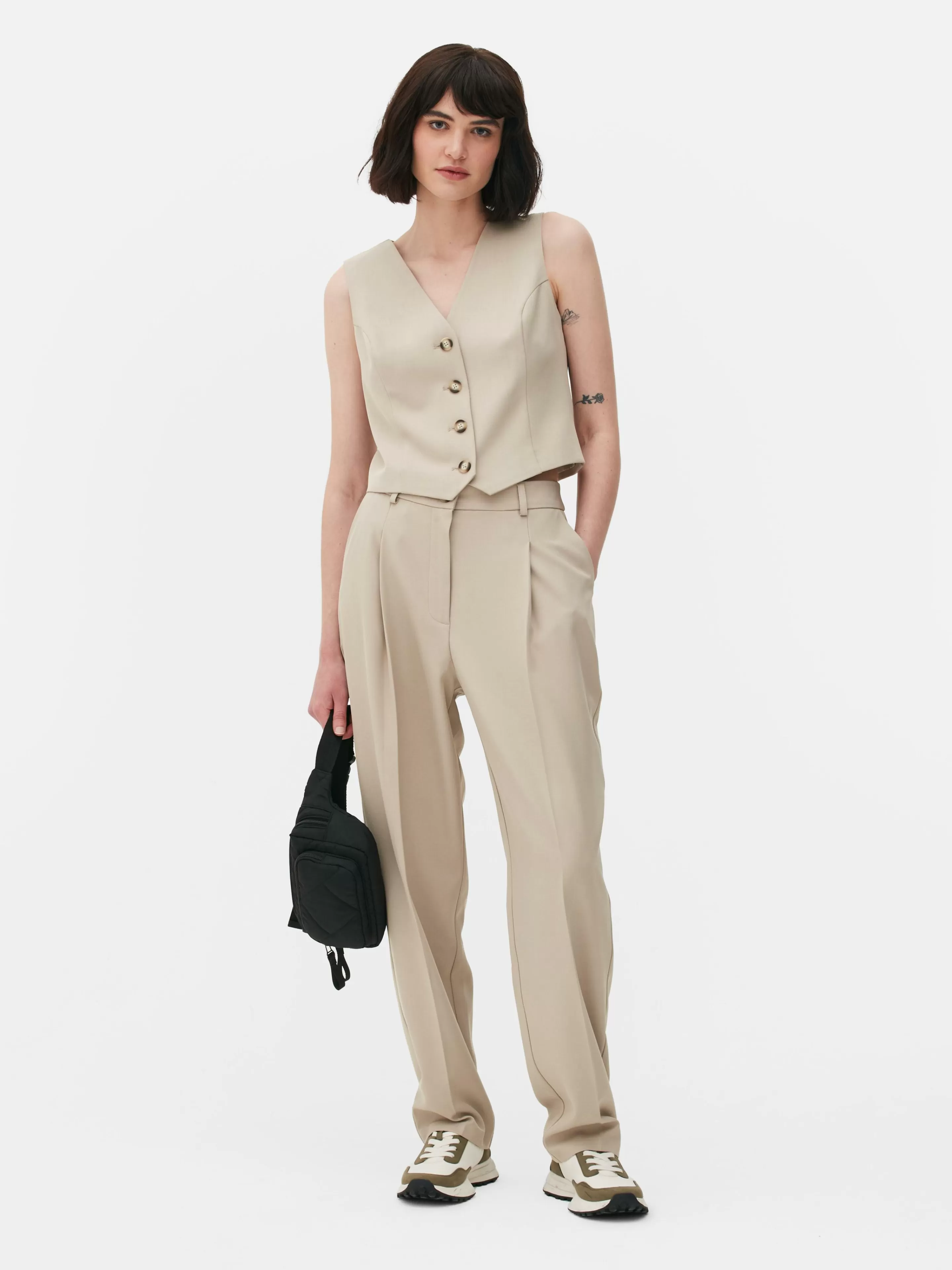 Gilet De Costume Ajusté Boutonné-Primark Cheap