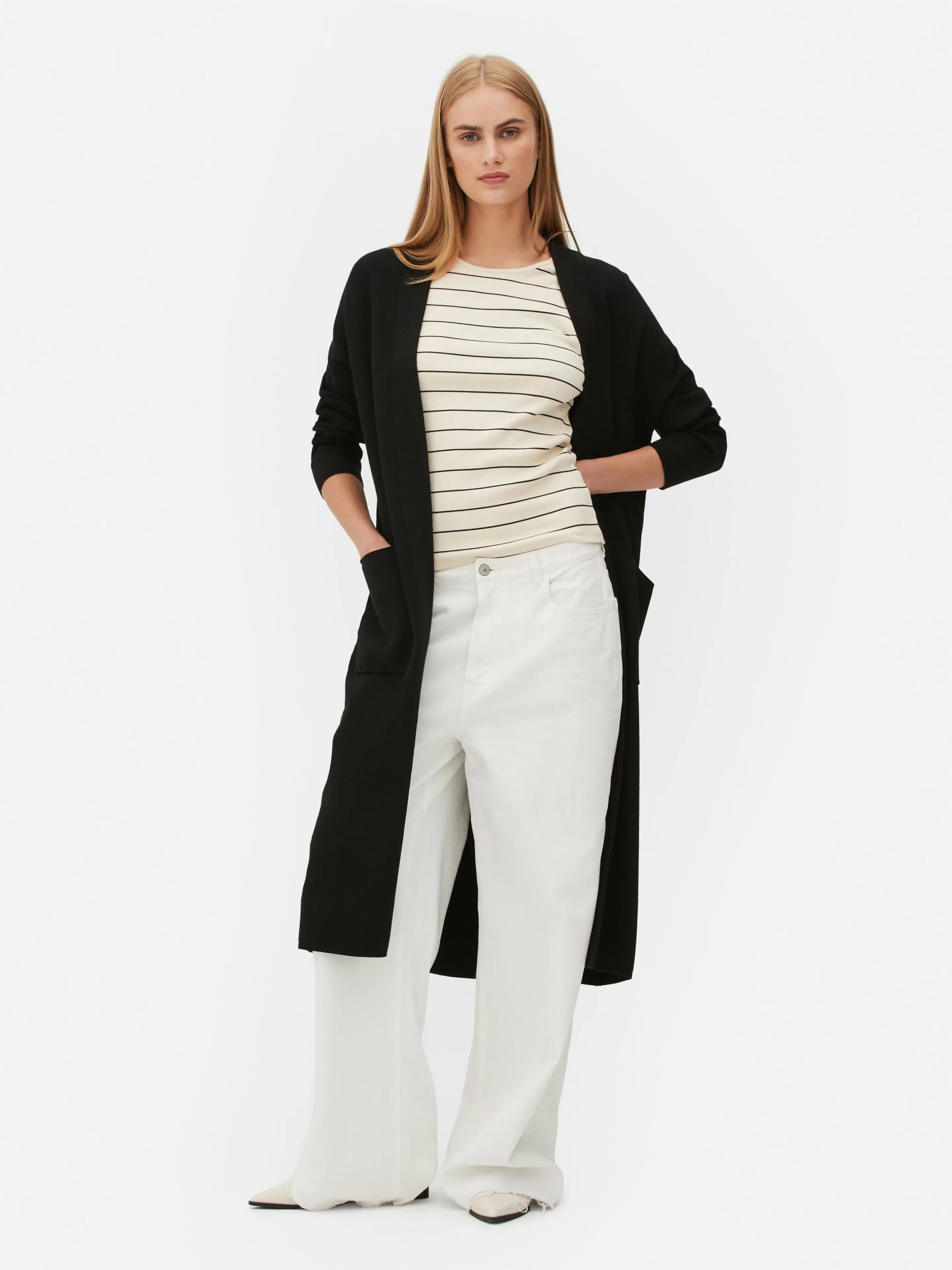 Gilet Long Bord à Bord-Primark Store