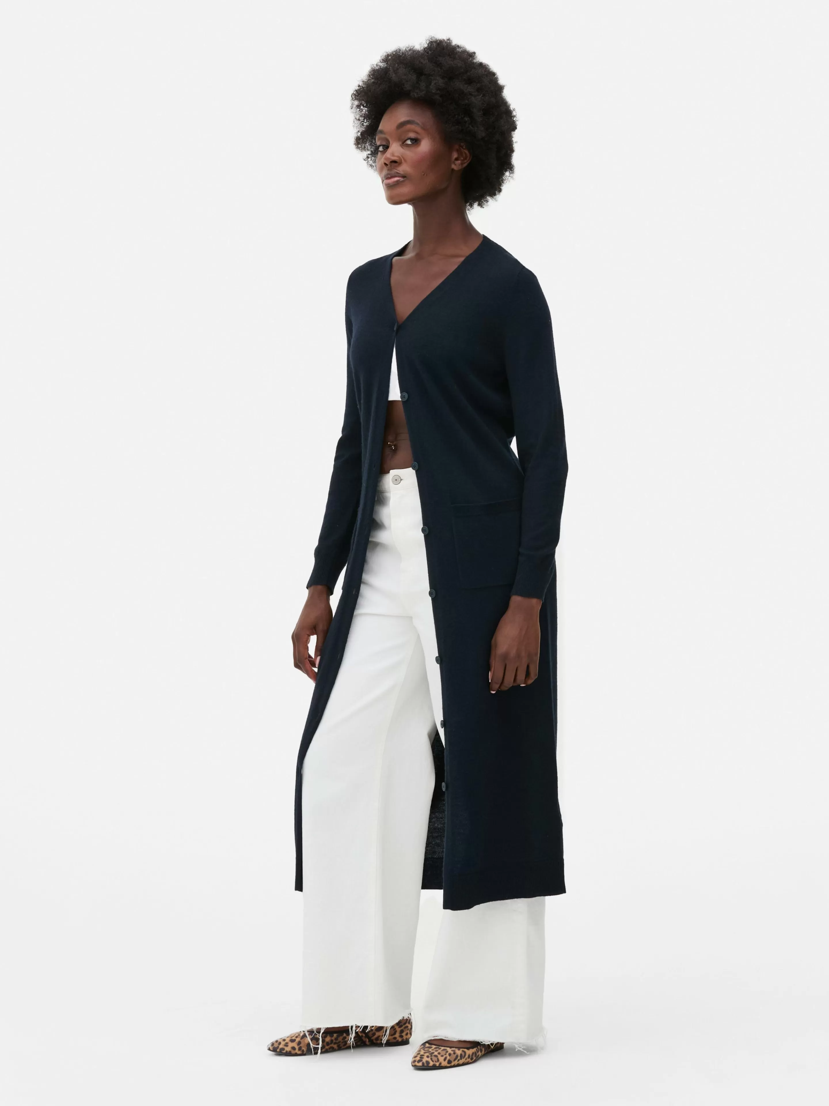 Gilet Long Boutonné-Primark Discount