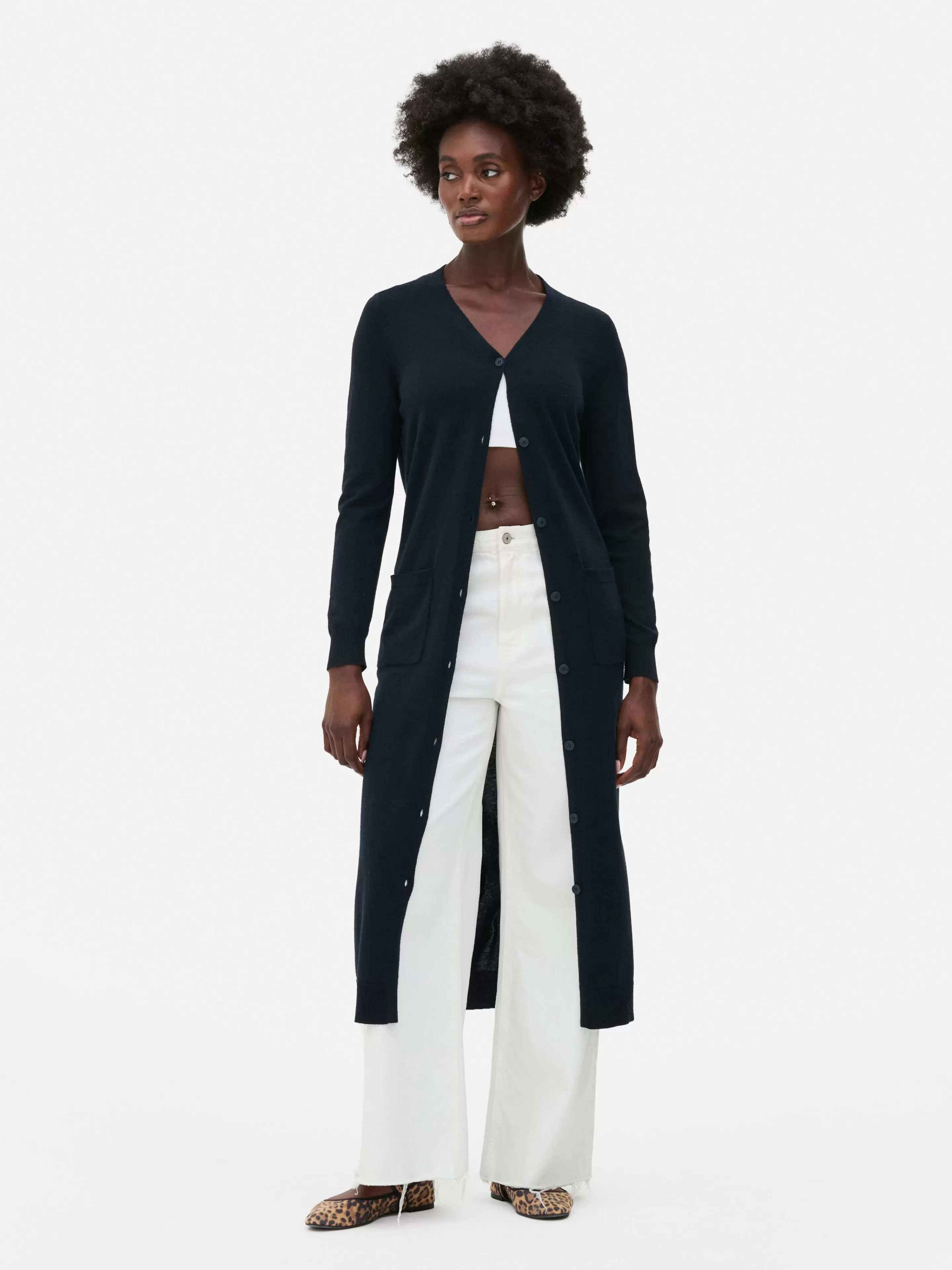Gilet Long Boutonné-Primark Discount