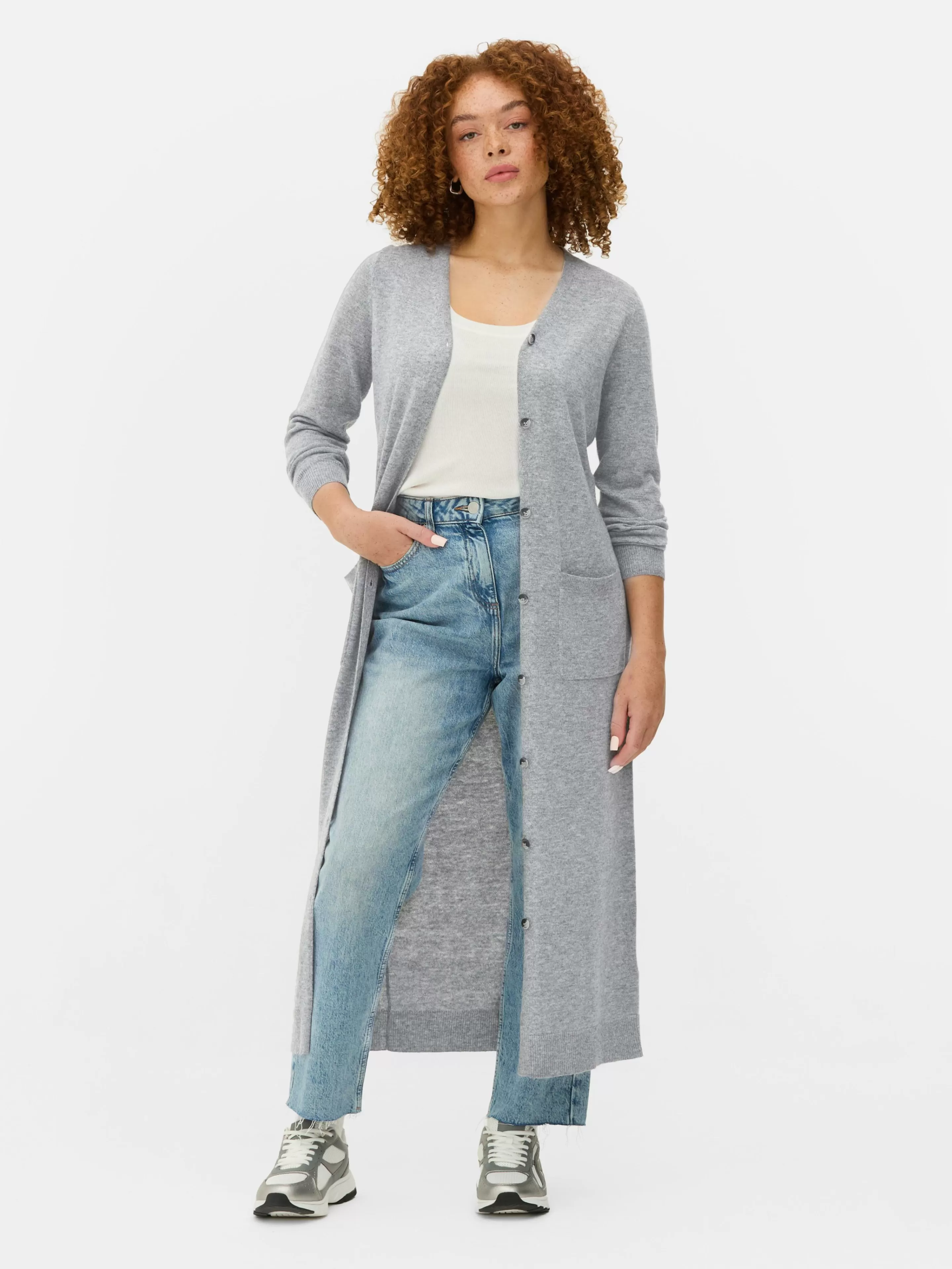 Gilet Long Boutonné-Primark New
