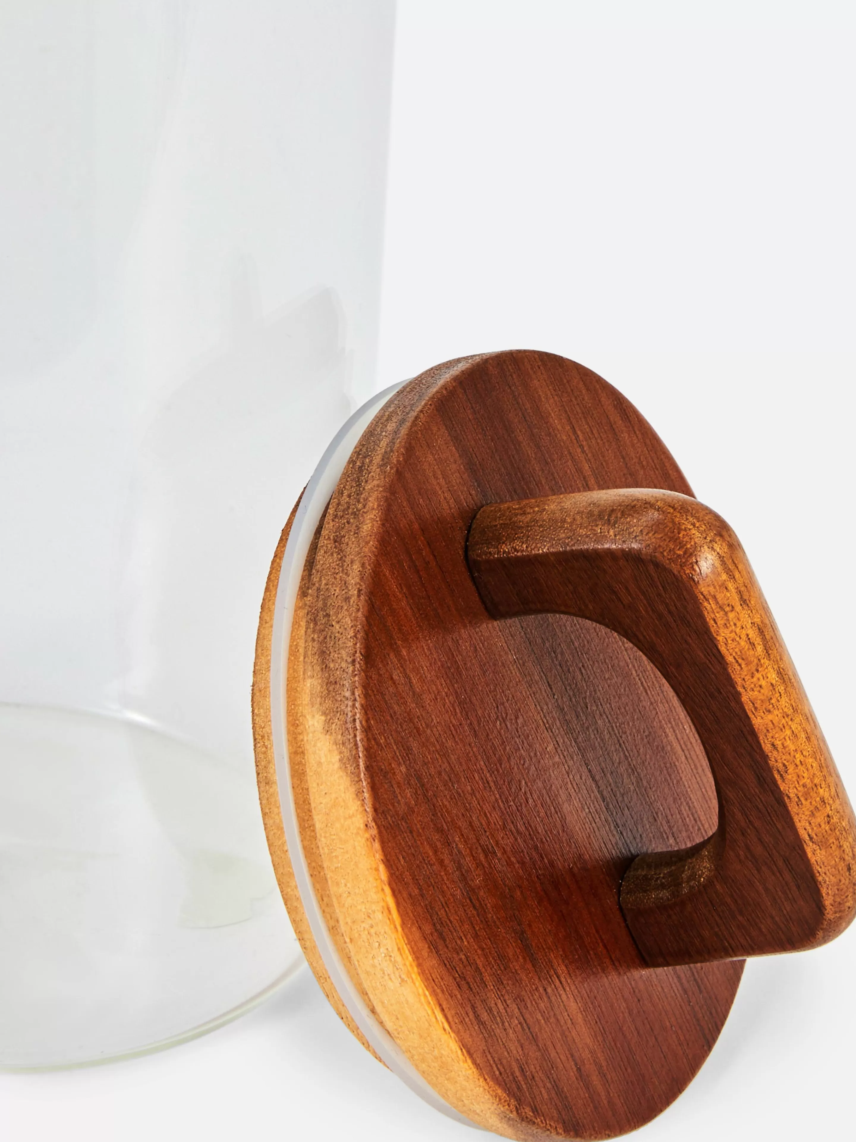 Grande Boîte En Verre Avec Poignée En Bois-Primark Clearance