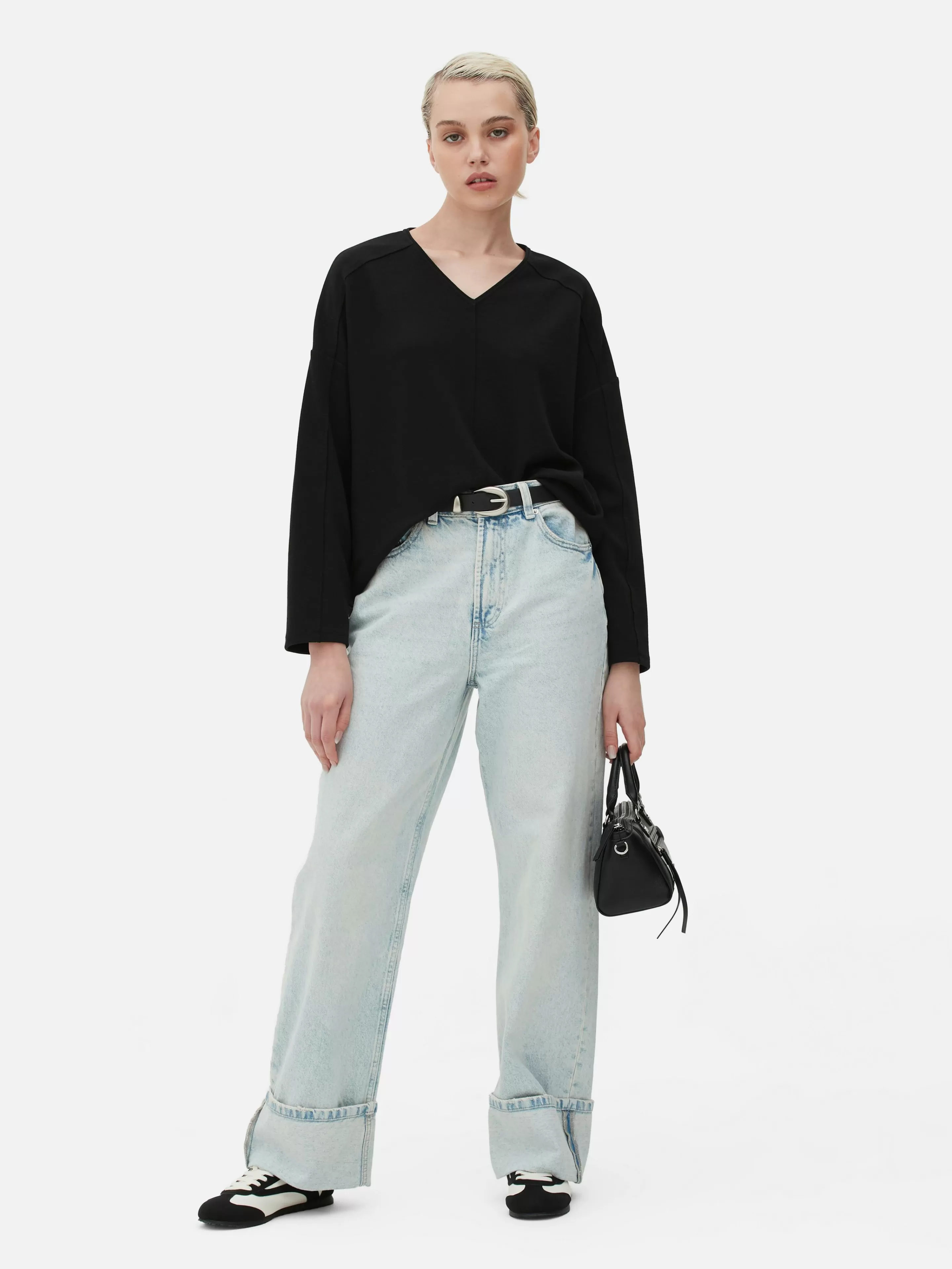 Haut à Manches Longues Avec Coutures à Coordonner-Primark New
