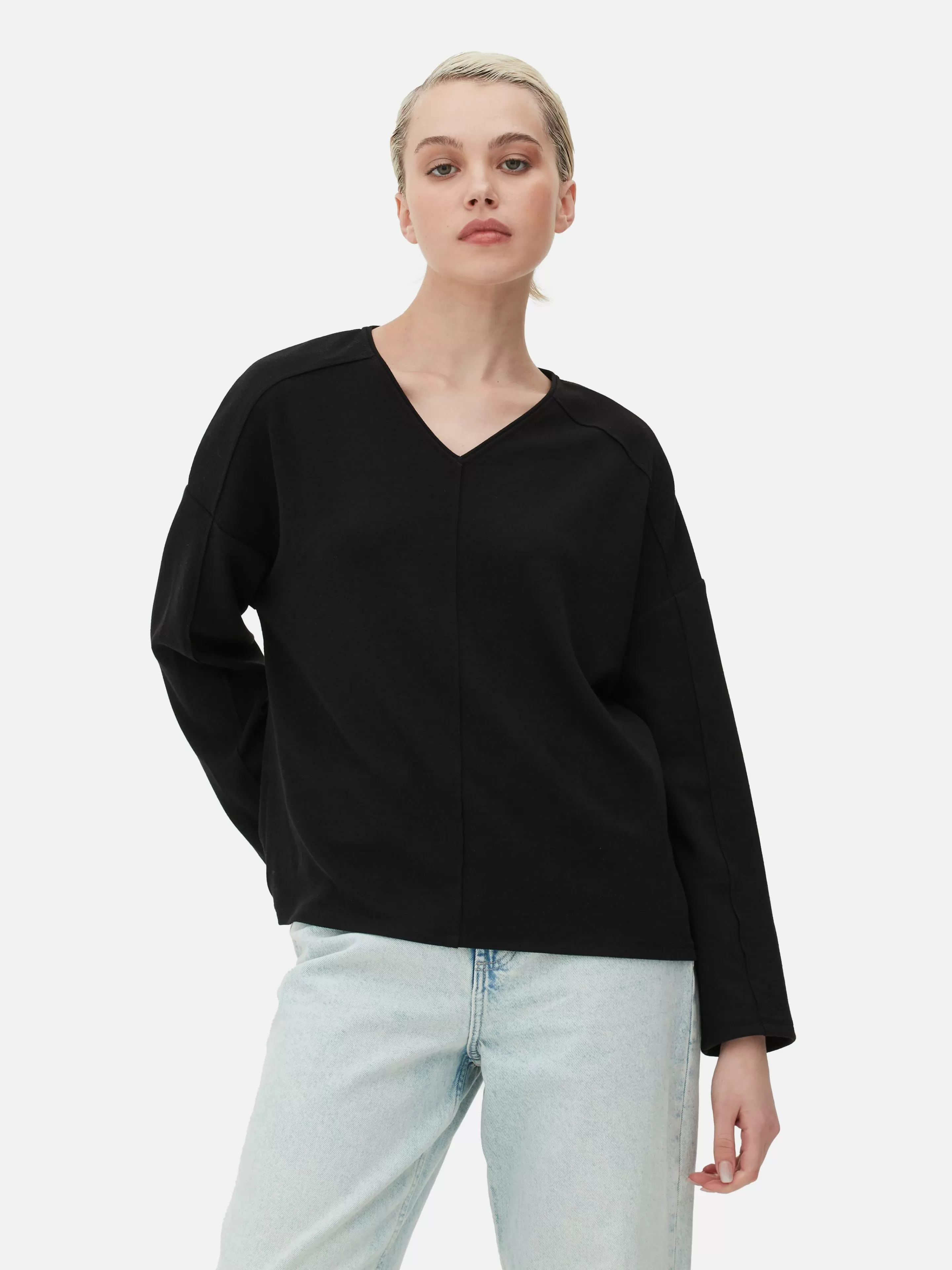 Haut à Manches Longues Avec Coutures à Coordonner-Primark New