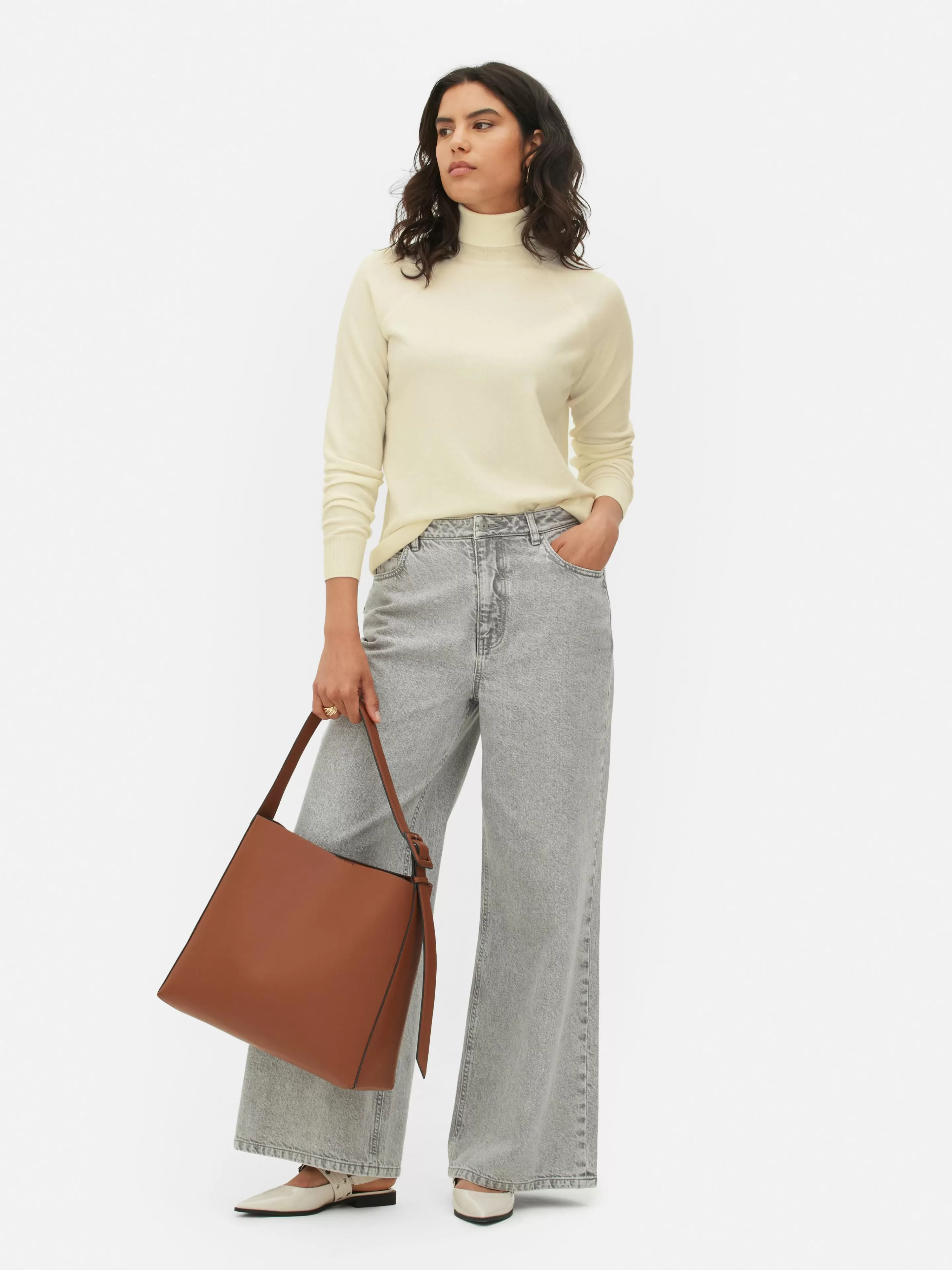 Haut à Manches Longues Et à Col Roulé-Primark Shop