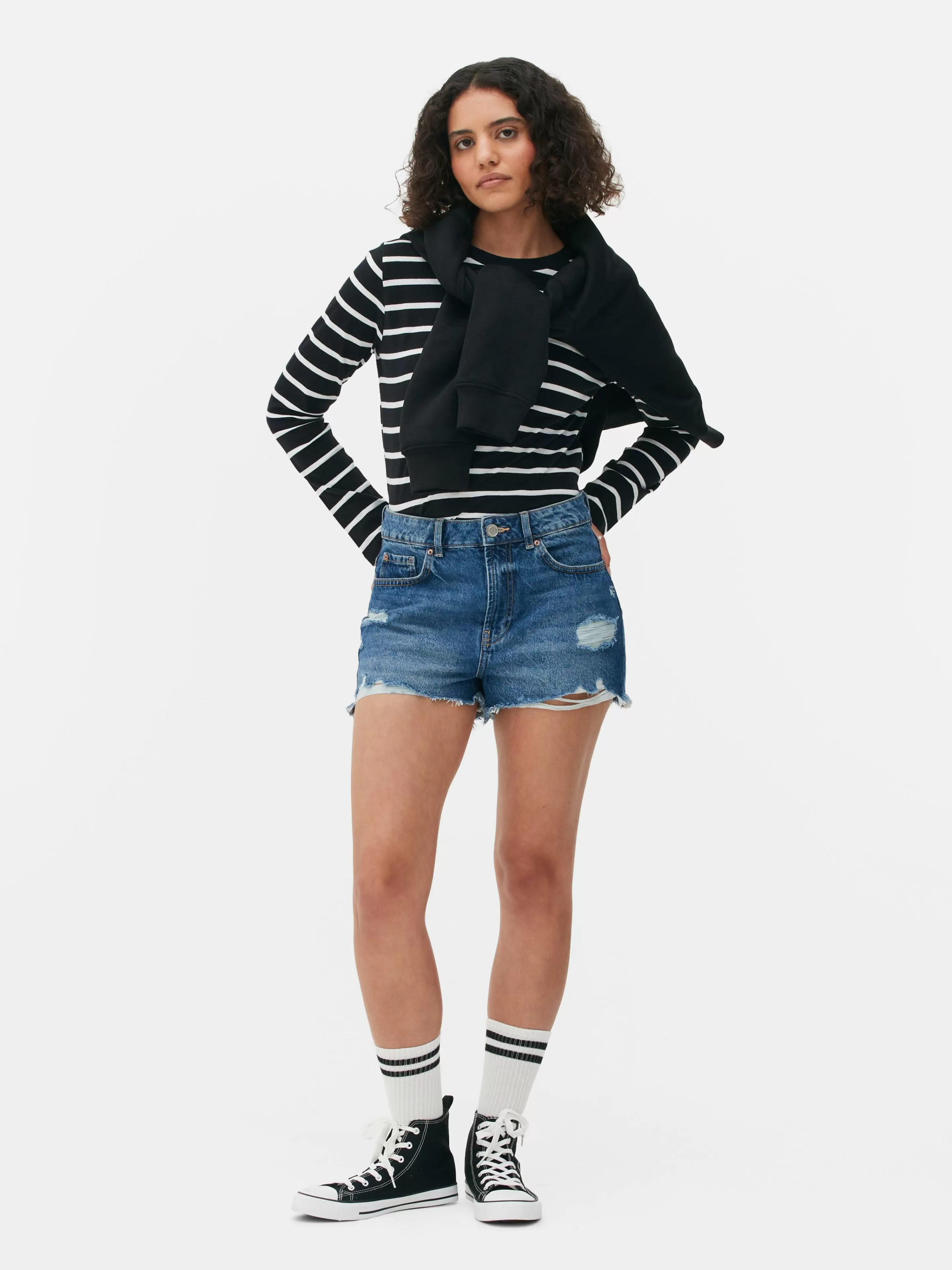Haut à Rayures Et à Manches Longues-Primark Outlet