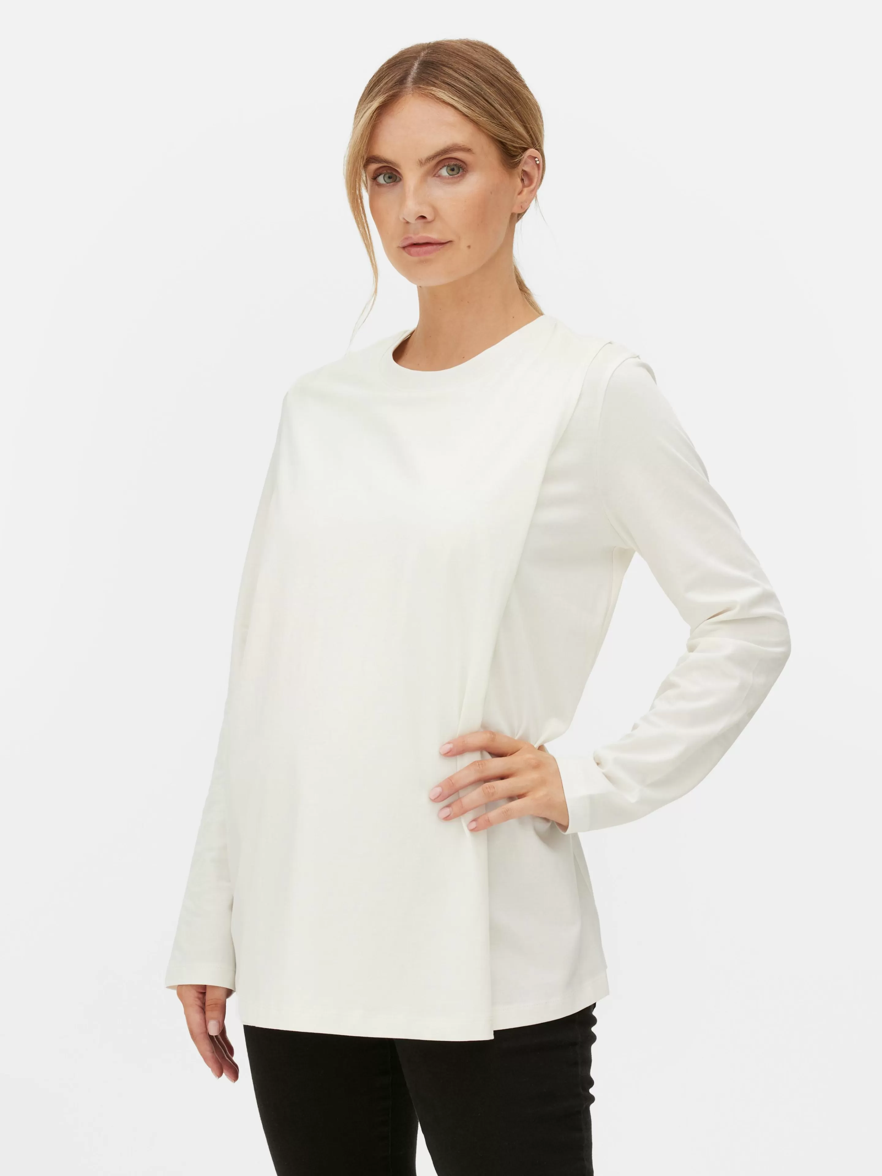 Haut De Maternité Cache-cœur à Manches Longues-Primark Fashion