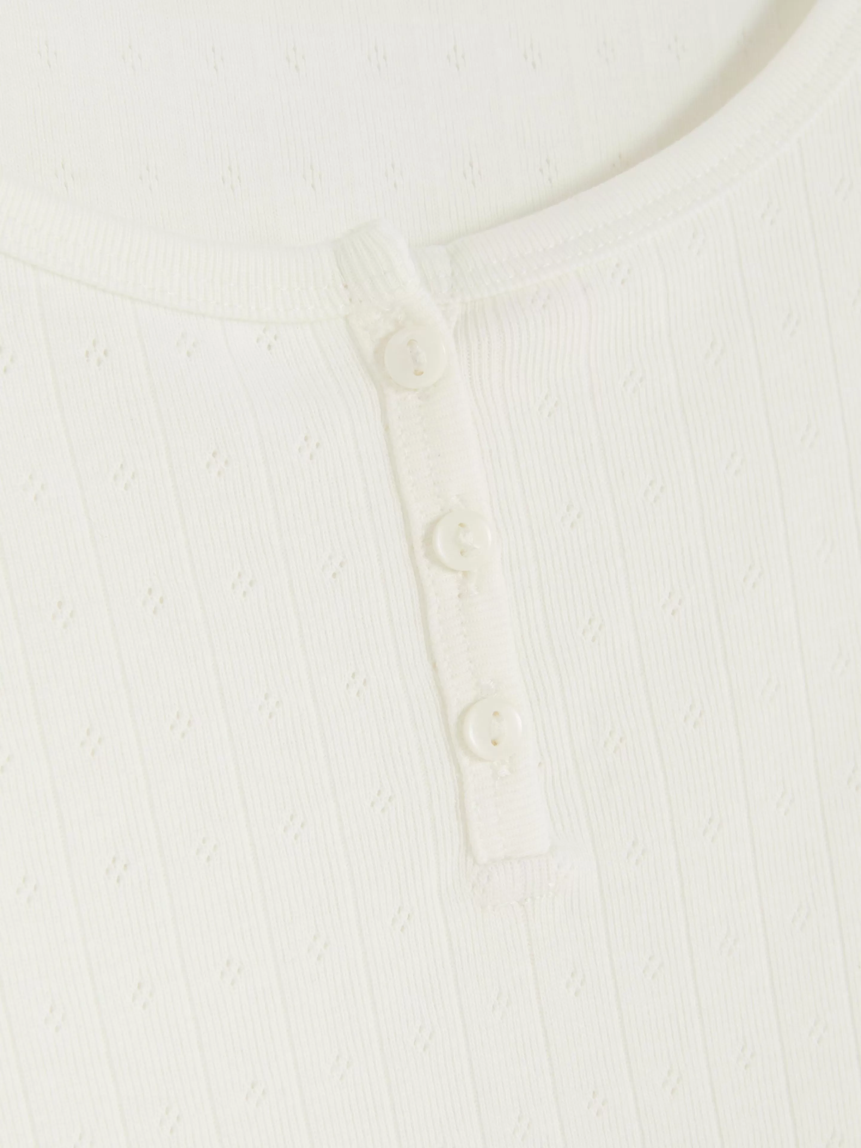 Haut De Pyjama En Pointelle Manche Longue-Primark Cheap