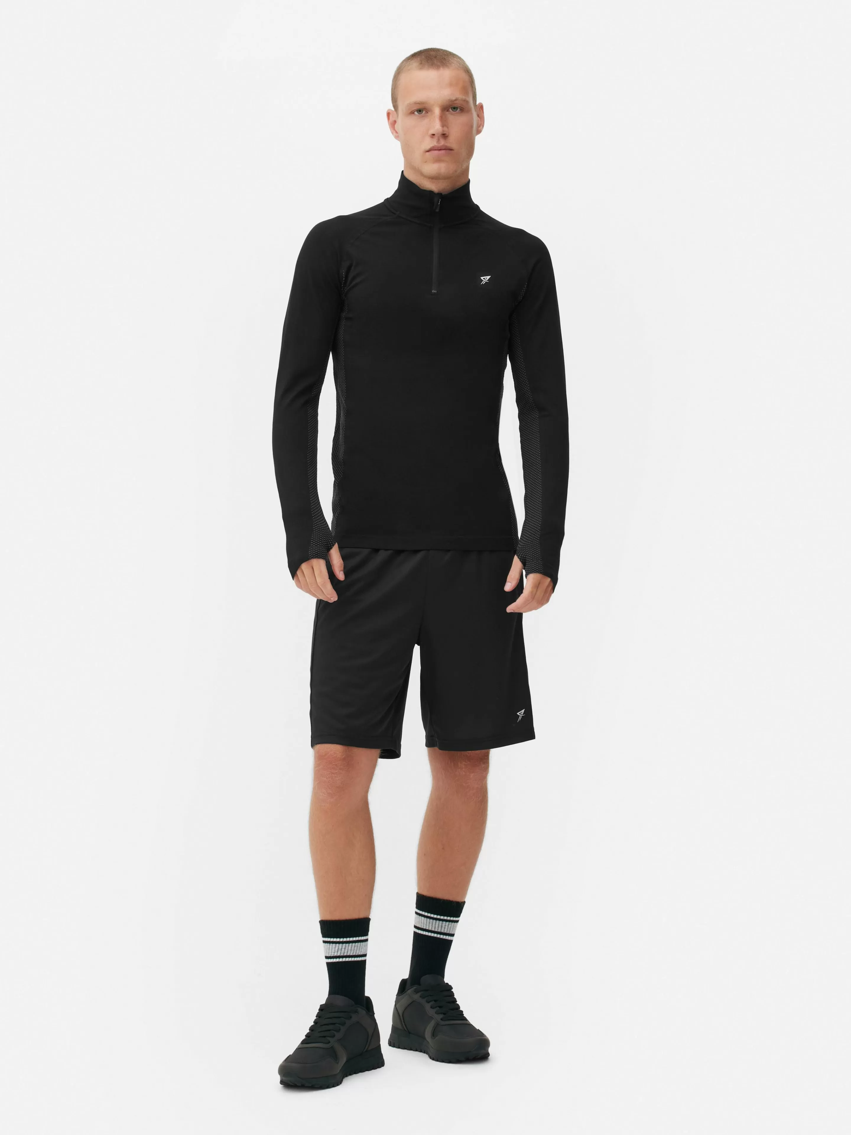 Haut De Sport à Manches Longues Et Col Zippé-Primark Outlet
