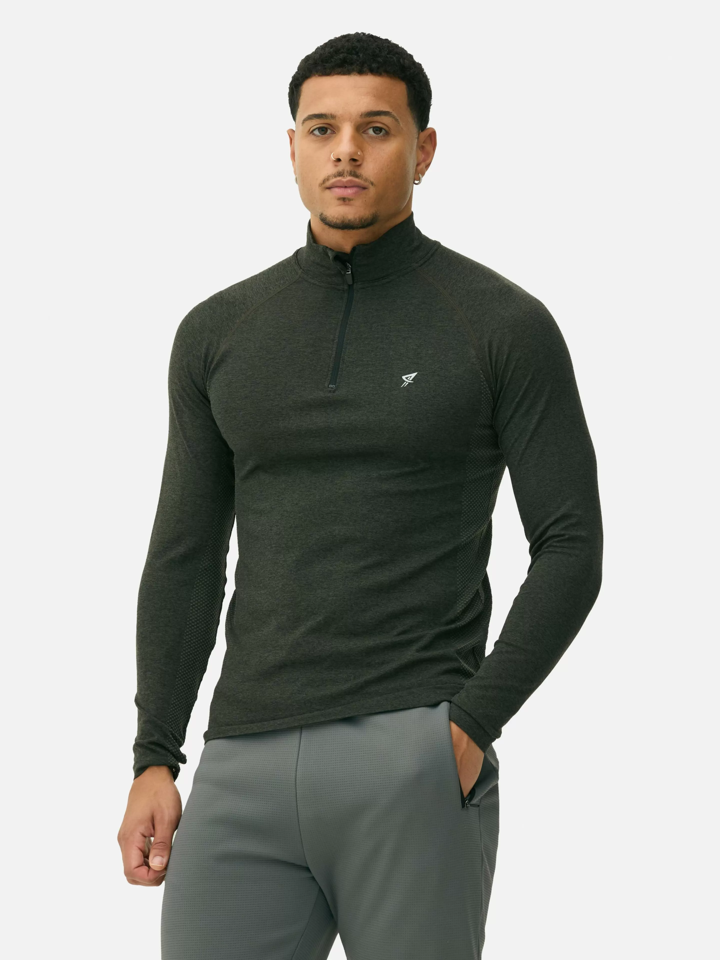 Haut De Sport à Manches Longues Et Col Zippé-Primark Clearance