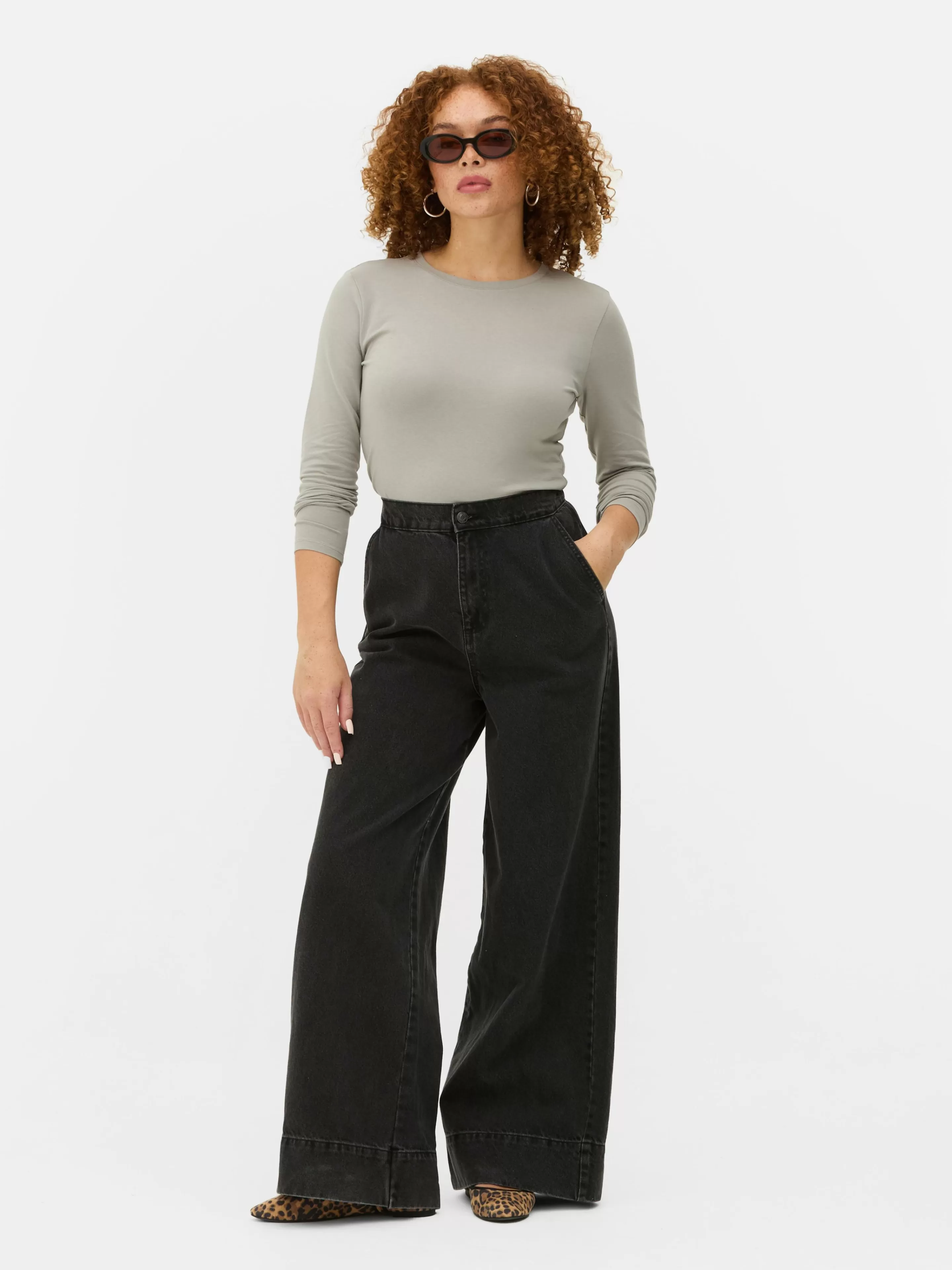 Haut En Jersey Stretch à Manches Longues-Primark Store