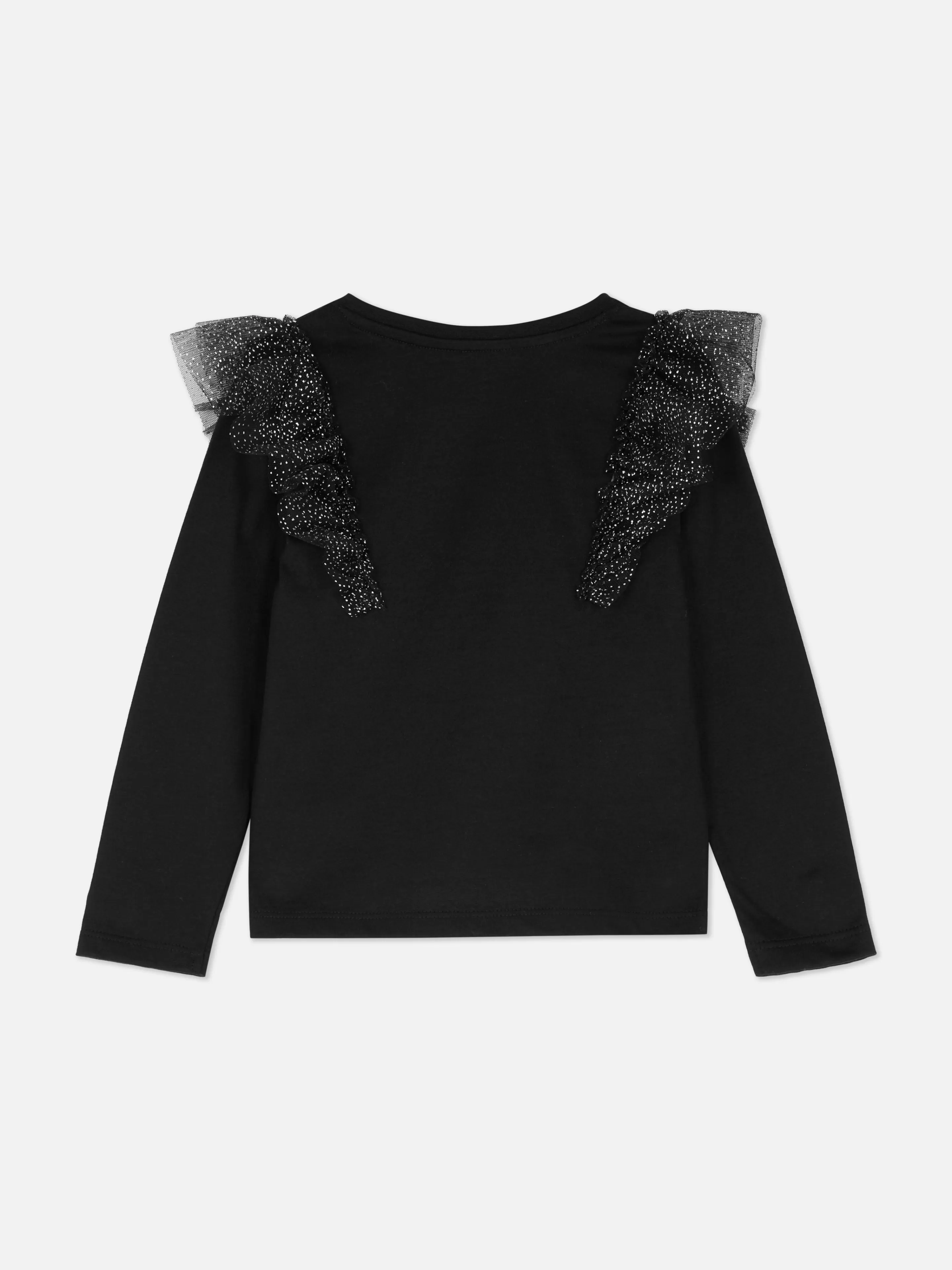 Haut En Tulle à Manches Longues Et Volants-Primark Best