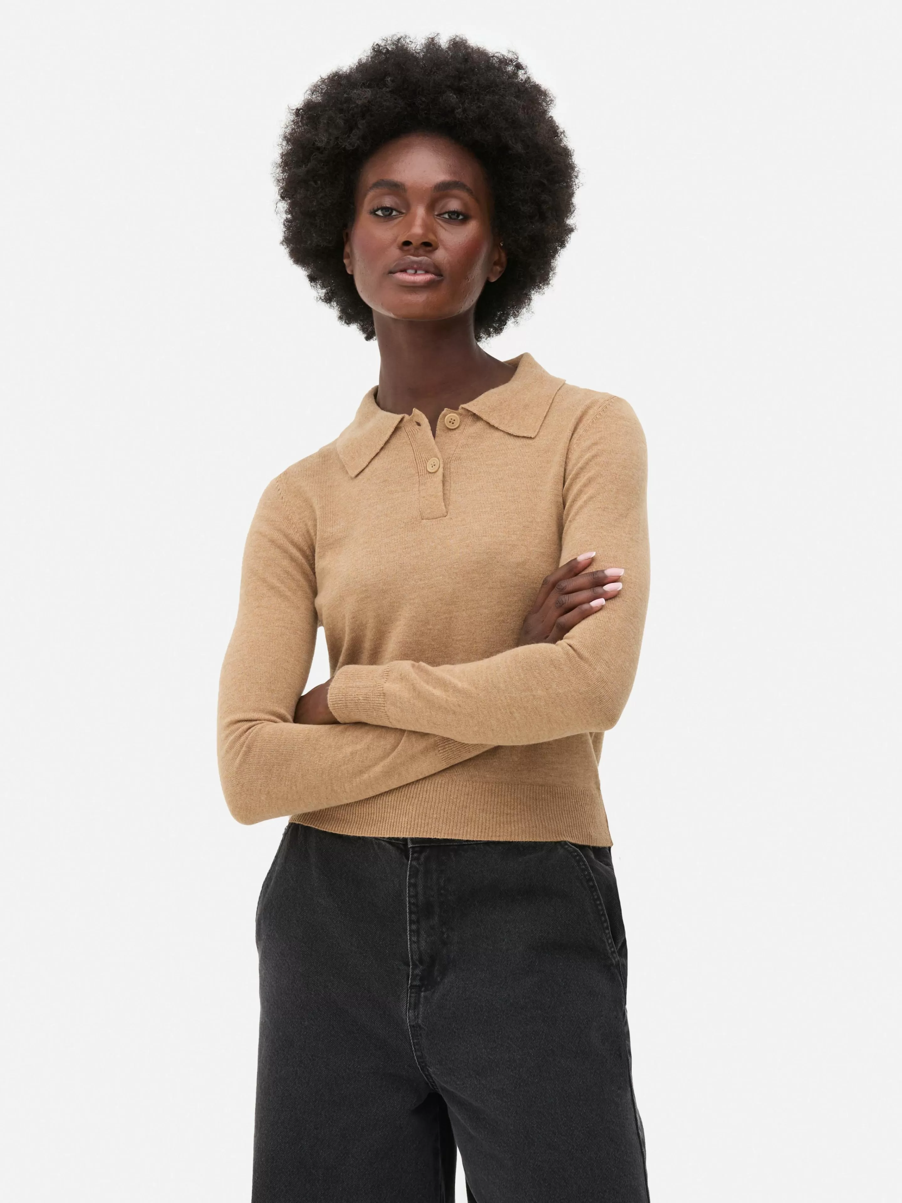 Haut Tricoté à Col Et à Manches Longues-Primark Discount