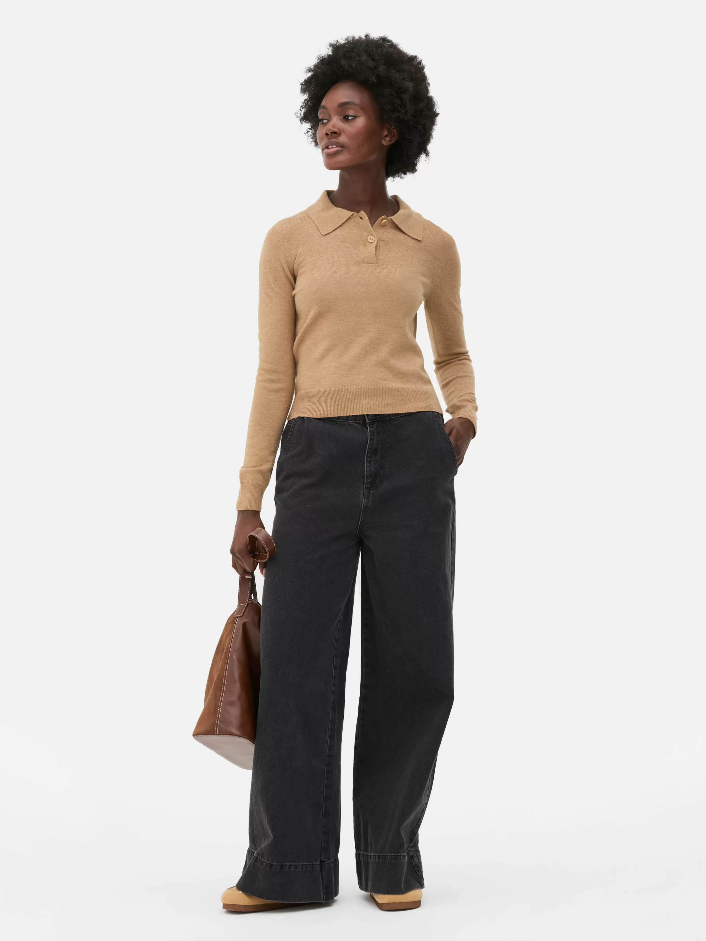 Haut Tricoté à Col Et à Manches Longues-Primark Discount