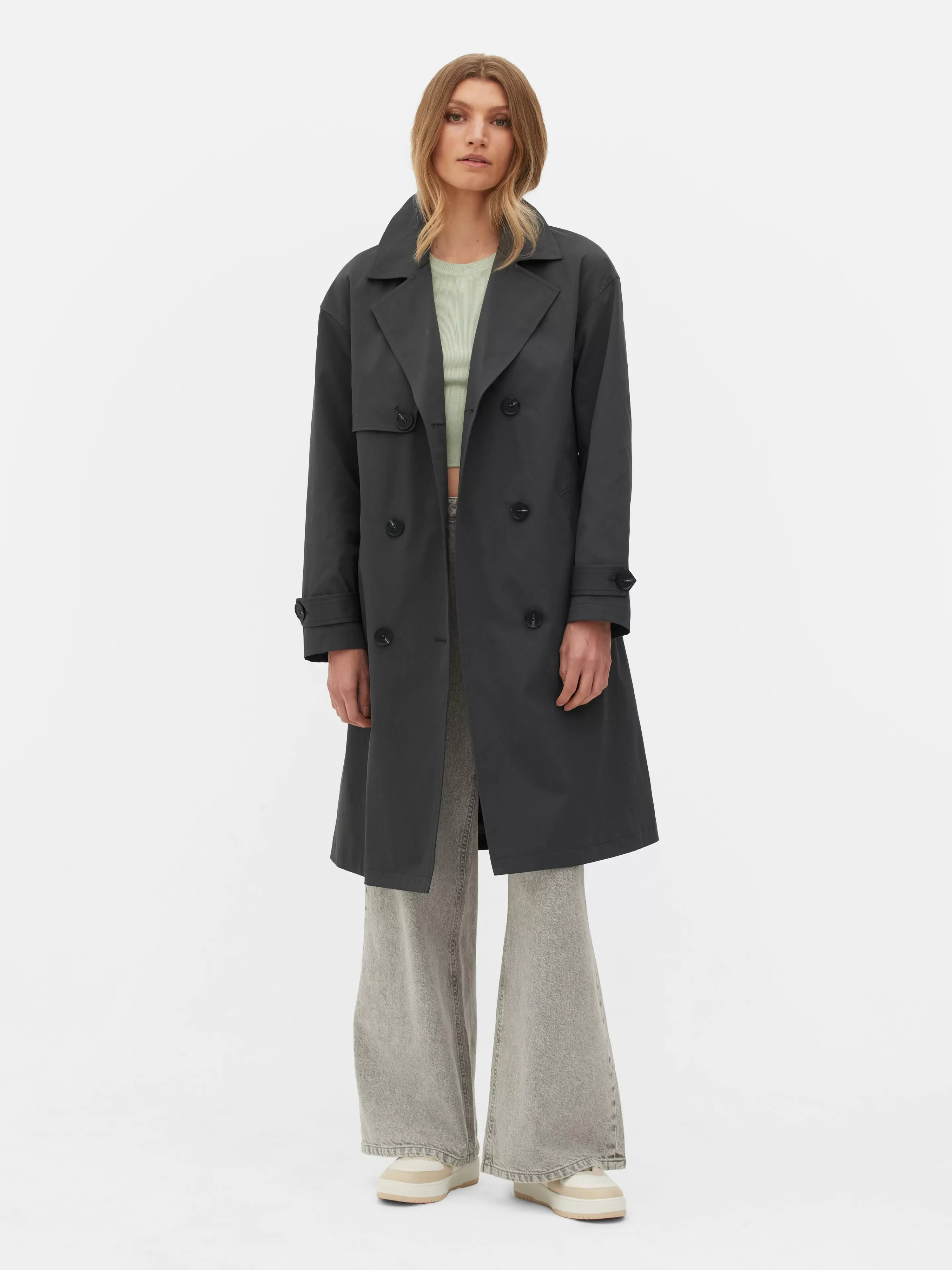 Imperméable à Double Boutonnage Et Ceinture-Primark Outlet